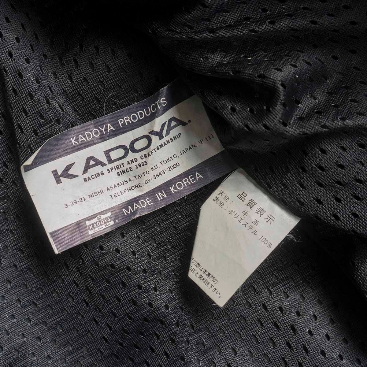 雰囲気抜群】K'S LEATHER by KADOYA【BLACK HORSE RACING】3L