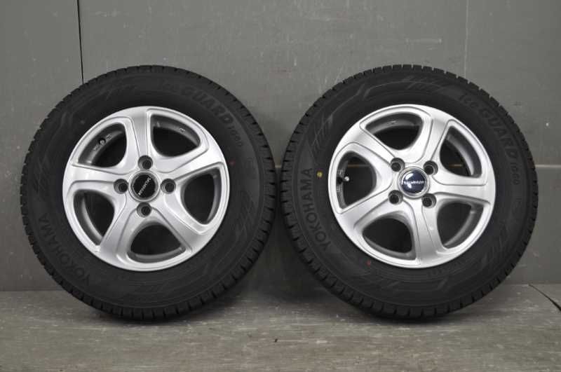 スタッドレスタイヤ 製 145 80R 13 9分山 13×4J 45 4H PCD100 4本セット L285B L275F プレオ A ice GUARD iG60 s019599F TRITUETUBI_COM