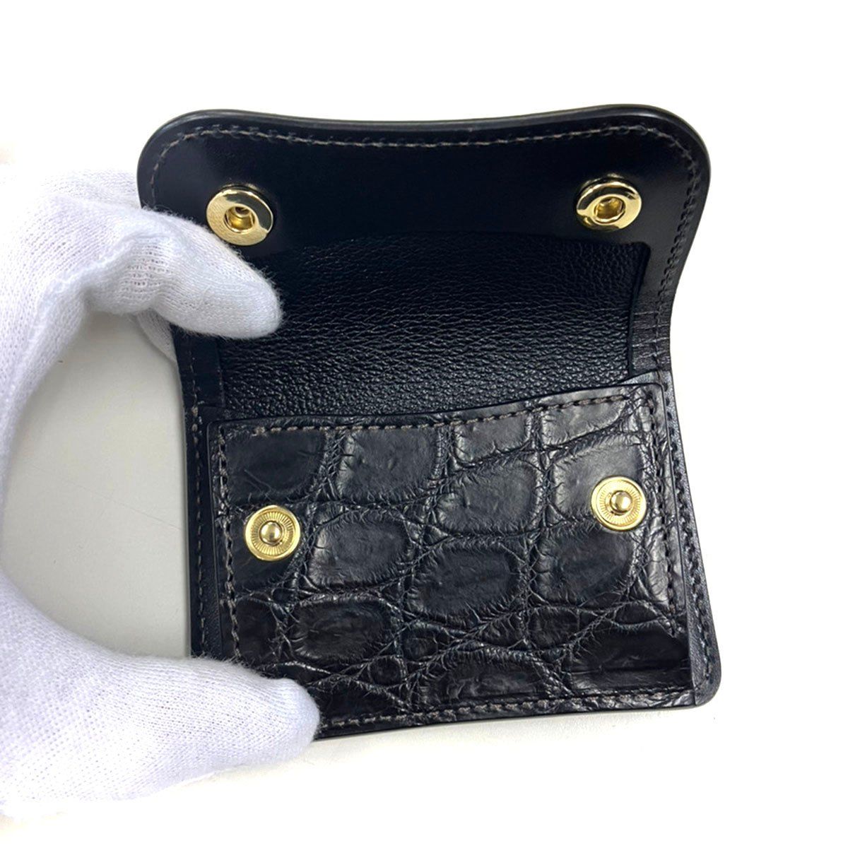 WILDSWANS ワイルドスワンズ TONGUE タング クロコダイルレザー コイン