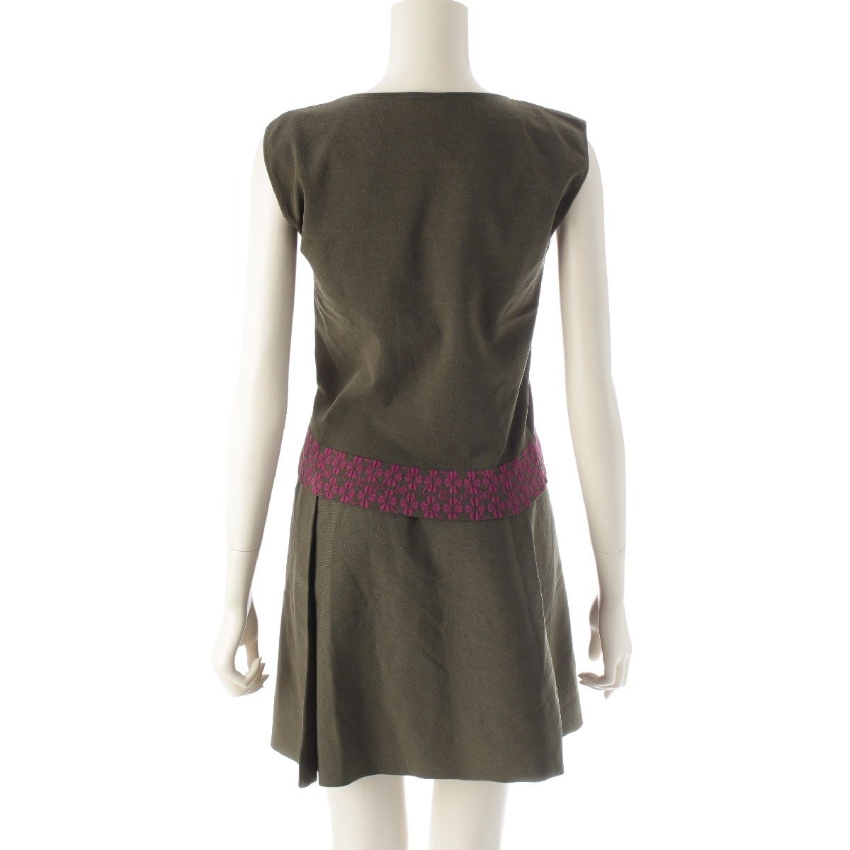 シャネル 01P レーヨン ココマーク クローバー ミニ丈 スカート  