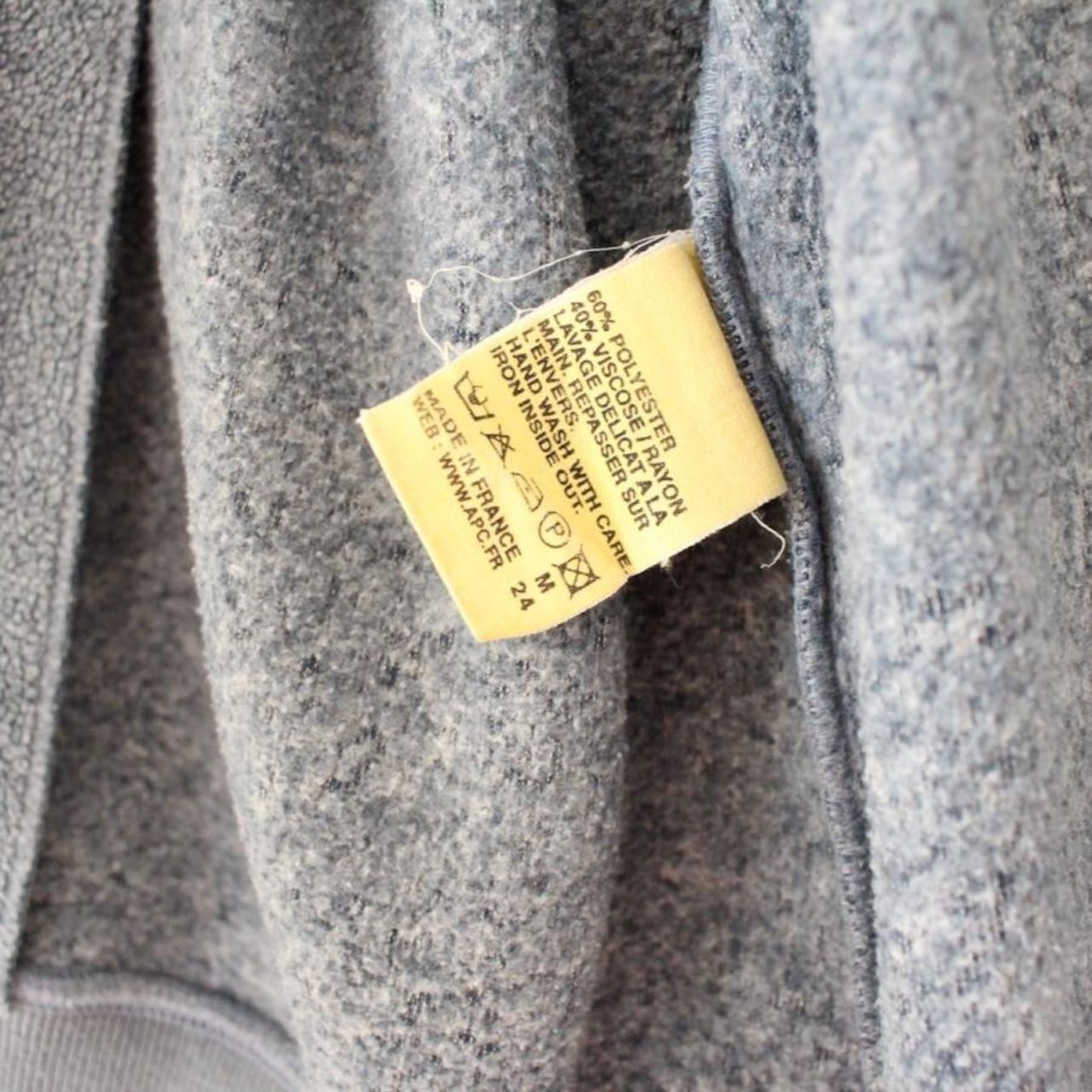 A.P.C. アーペーセー 90s トラックトップ パイル地 フランス製 A.P.C. アーペーセー 90s トラックトップ パイル地 フランス製