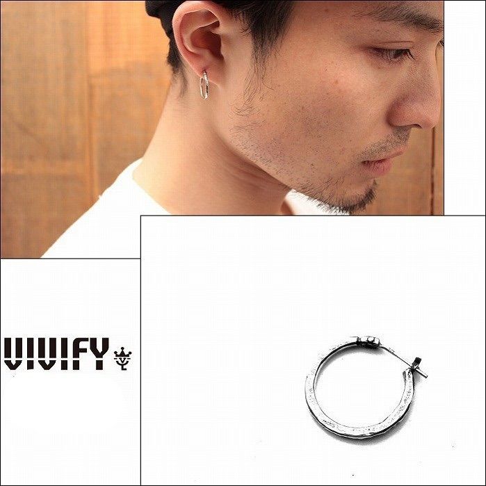 VIVIFY Hammered Hoop pierce(S) 2個セット - ピアス(両耳用)