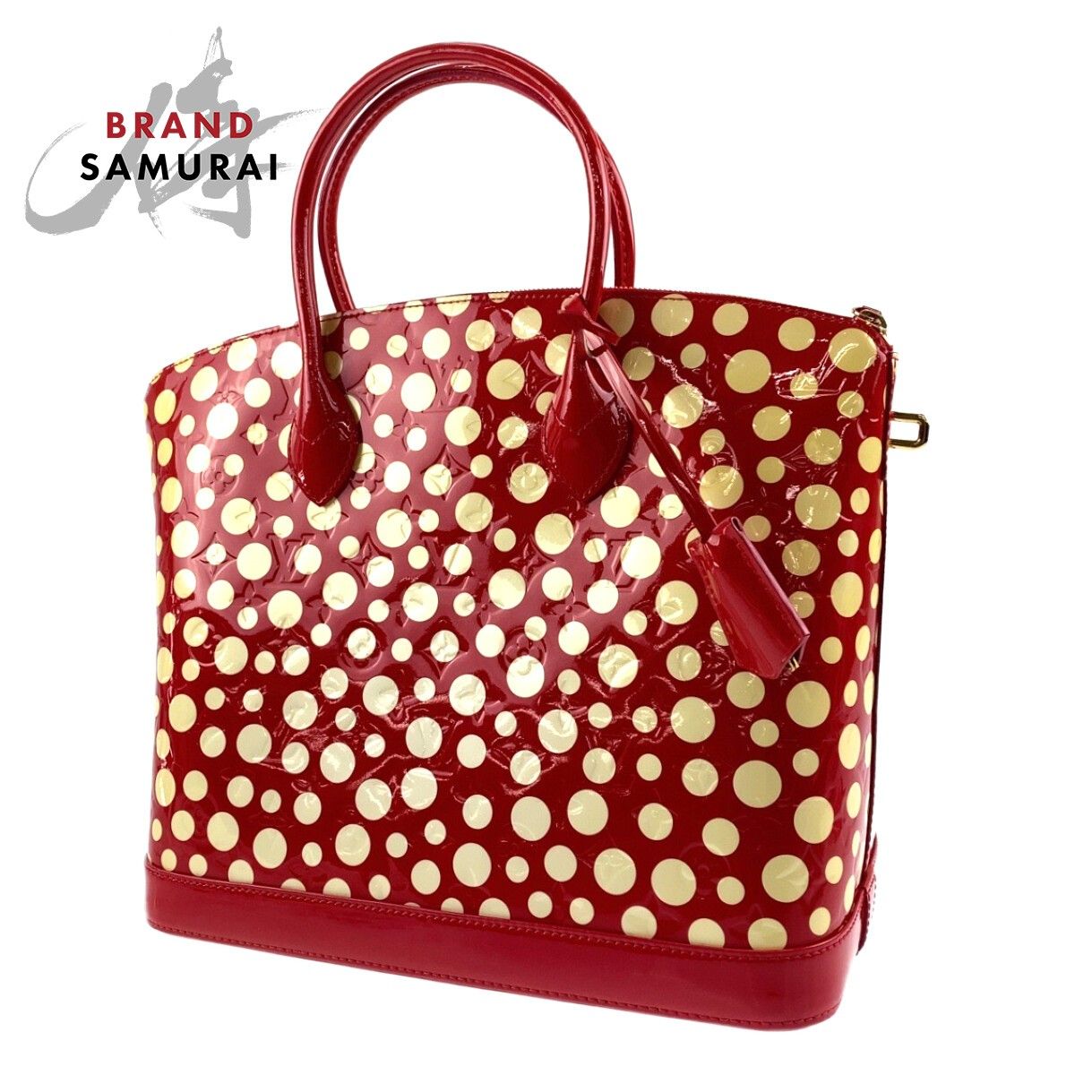 美品 LOUIS VUITTON ルイヴィトン ヴェルニ ロックイットMM 草間彌生 