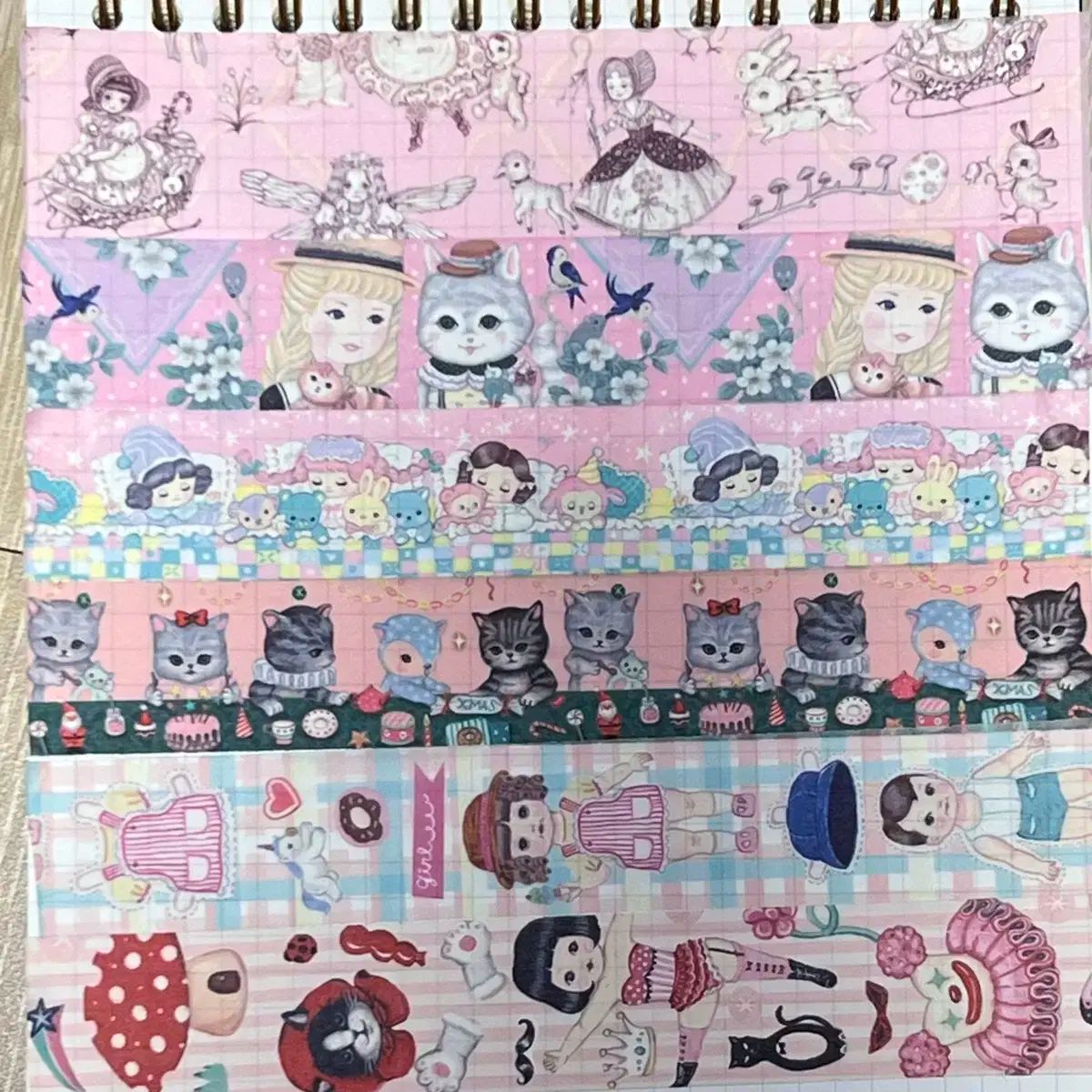 台湾作家 Stitches PETマスキングテープ マステ 切り売り Pion]She マットPETテープ(剥離紙付き)