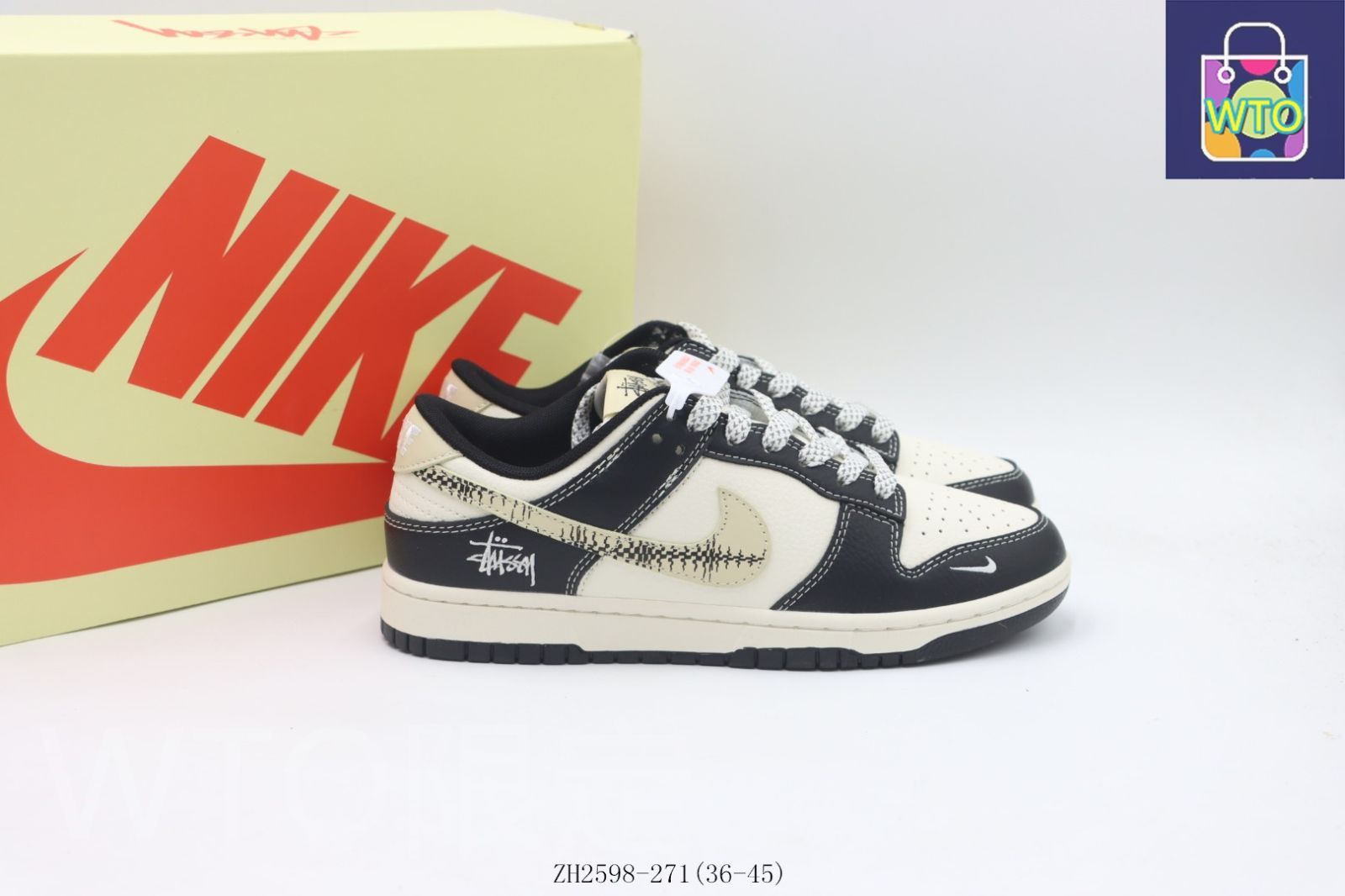 スニーカー ブラックホワイト