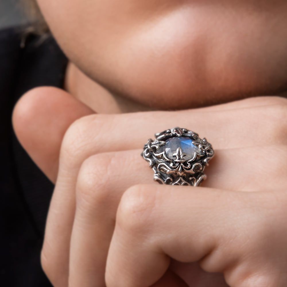 ローズカットブルームーンリング アルテミスクラシック シルバー ジュエリーブランド