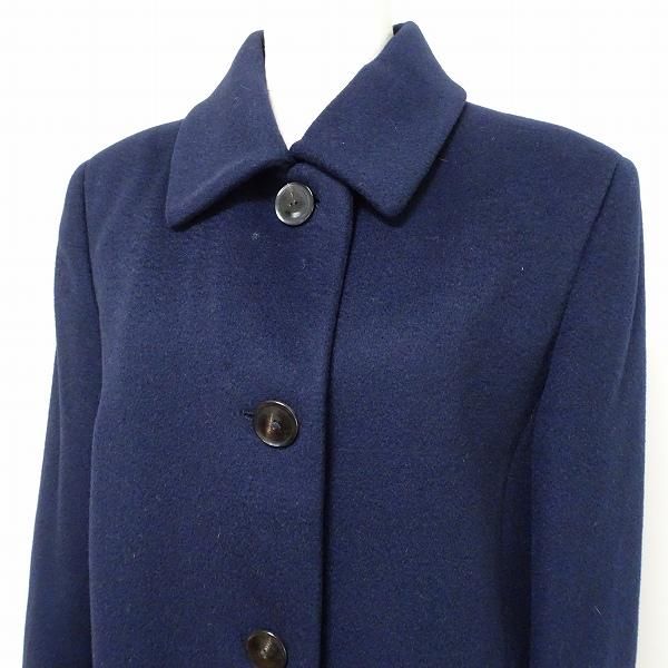 wnc ヘルノ Herno コート 40 紺 カシミア シルク シンプル 無地