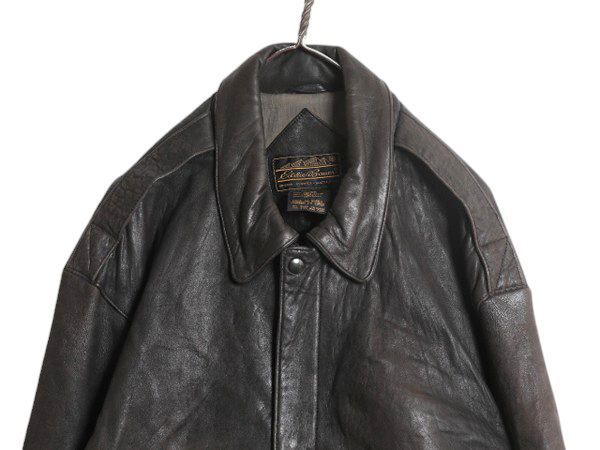 Eddie Bauer A-2 レザーフライトジャケット 黒タグ 革ジャン レザージャケット - DAIGO'S ONLINE SHOP Eddie Bauer A-2 レザー