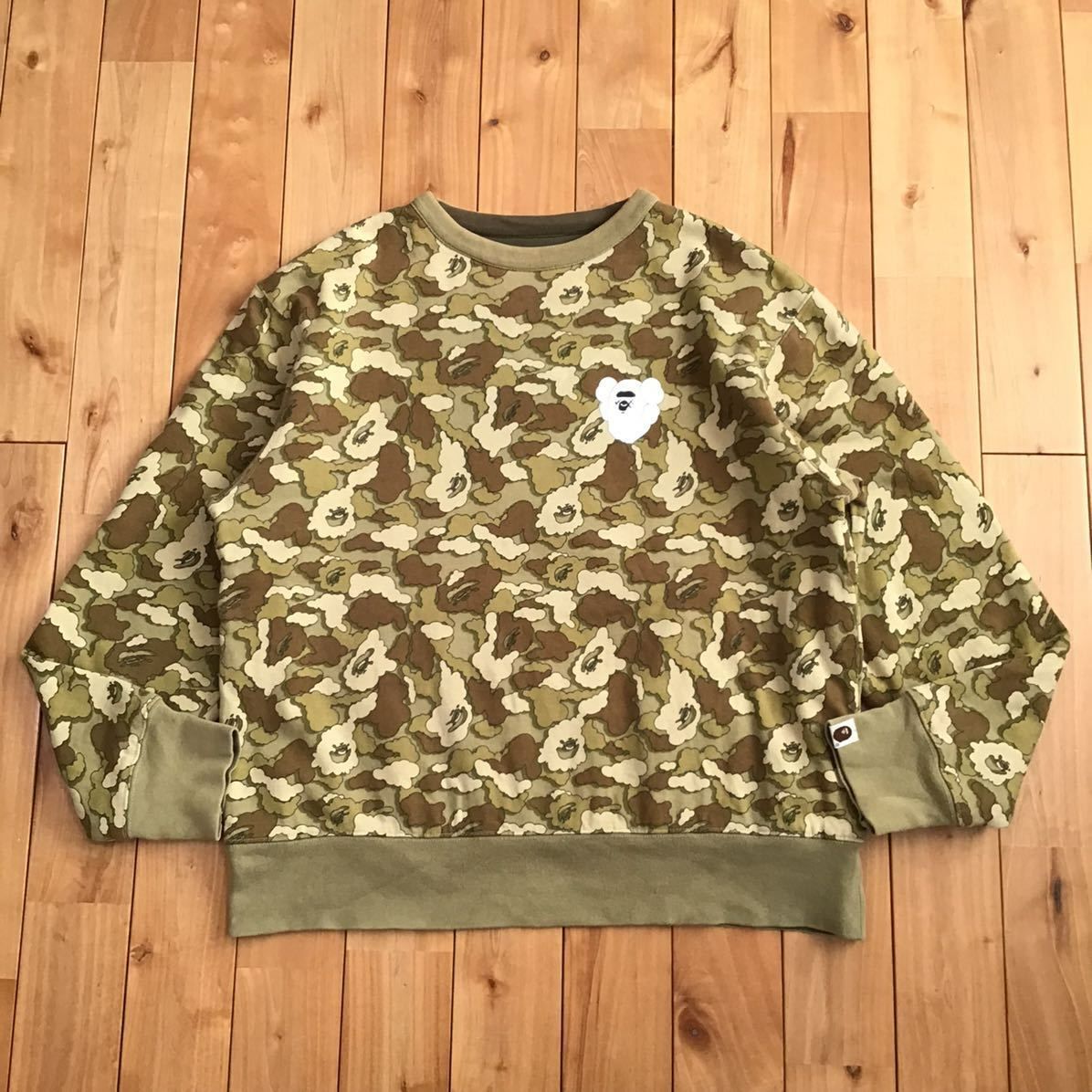 ☆リバーシブル☆ KAWS × BAPE 長袖スウェット Mサイズ cloud camo a