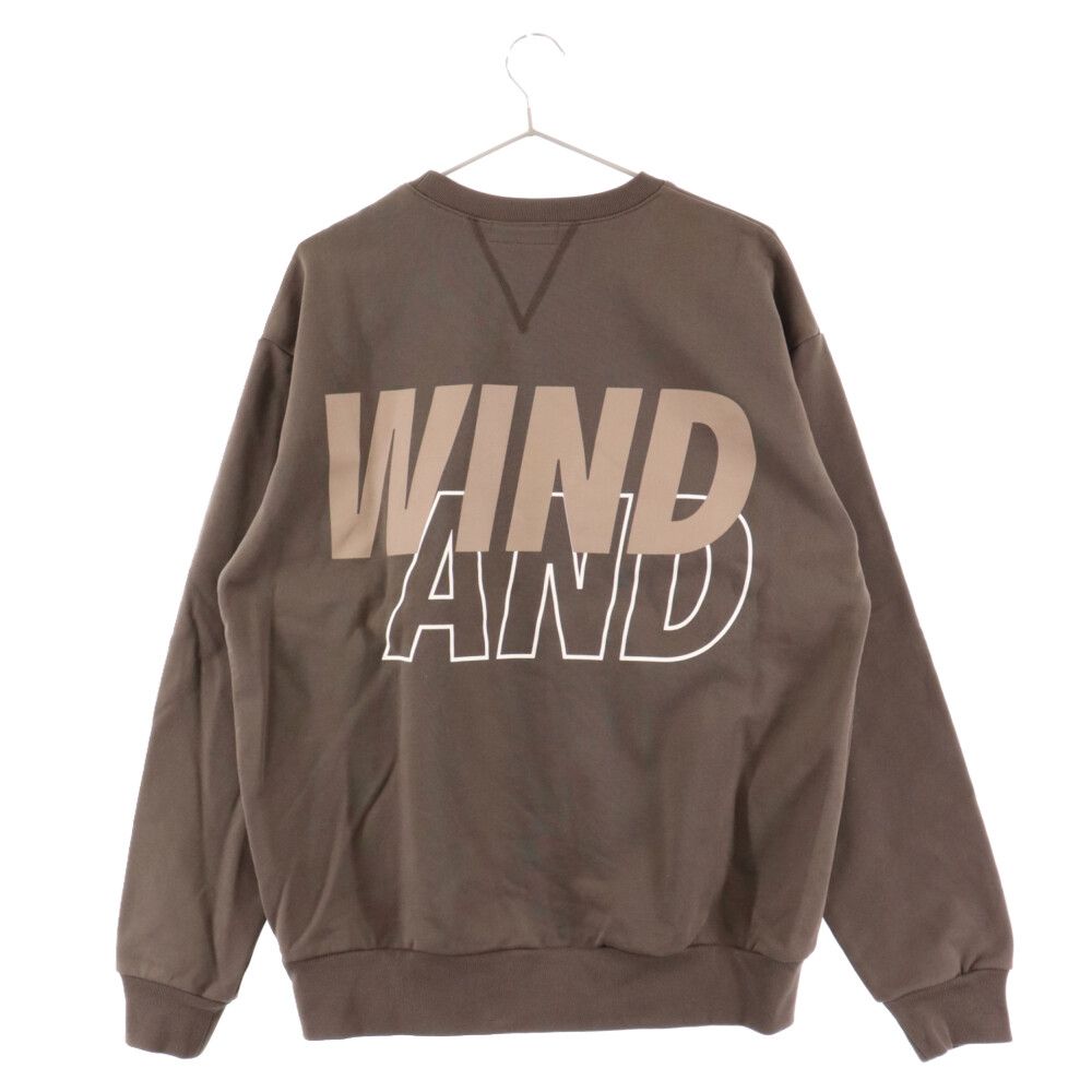 WIND AND SEA (ウィンダンシー) 22AW SEA Crew Neck Charcoal-Taupe WDS-O-SEA-23-Q2-CS-01  シークルーネック トープ スウェット トレーナー ロゴプリント チャコール - メルカリ