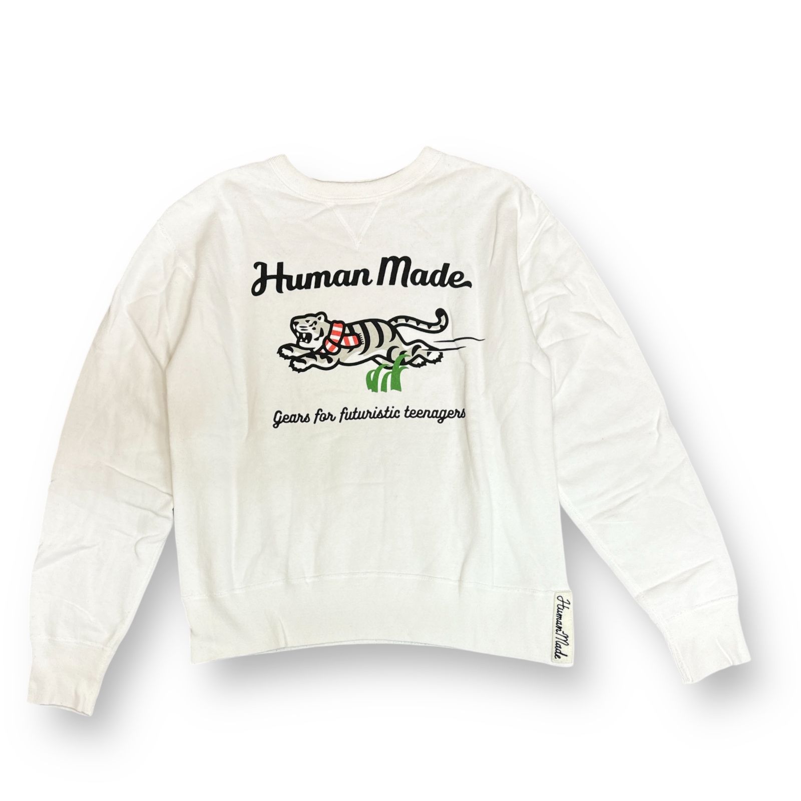 HUMAN MADE WHITE TIGER TSURIAMI SWEATSHIRT タイガー プリント 