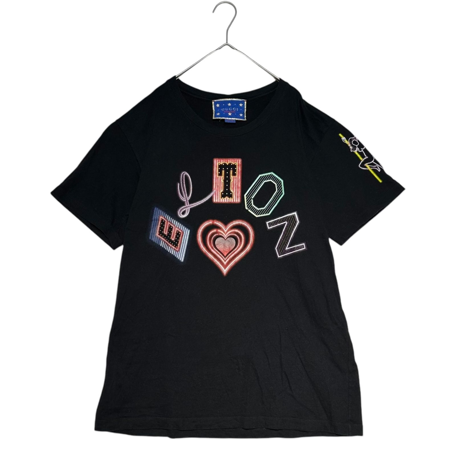 GUCCI(グッチ) ”ELTON JOHN” Destruction Graphic Print T-Shirt 