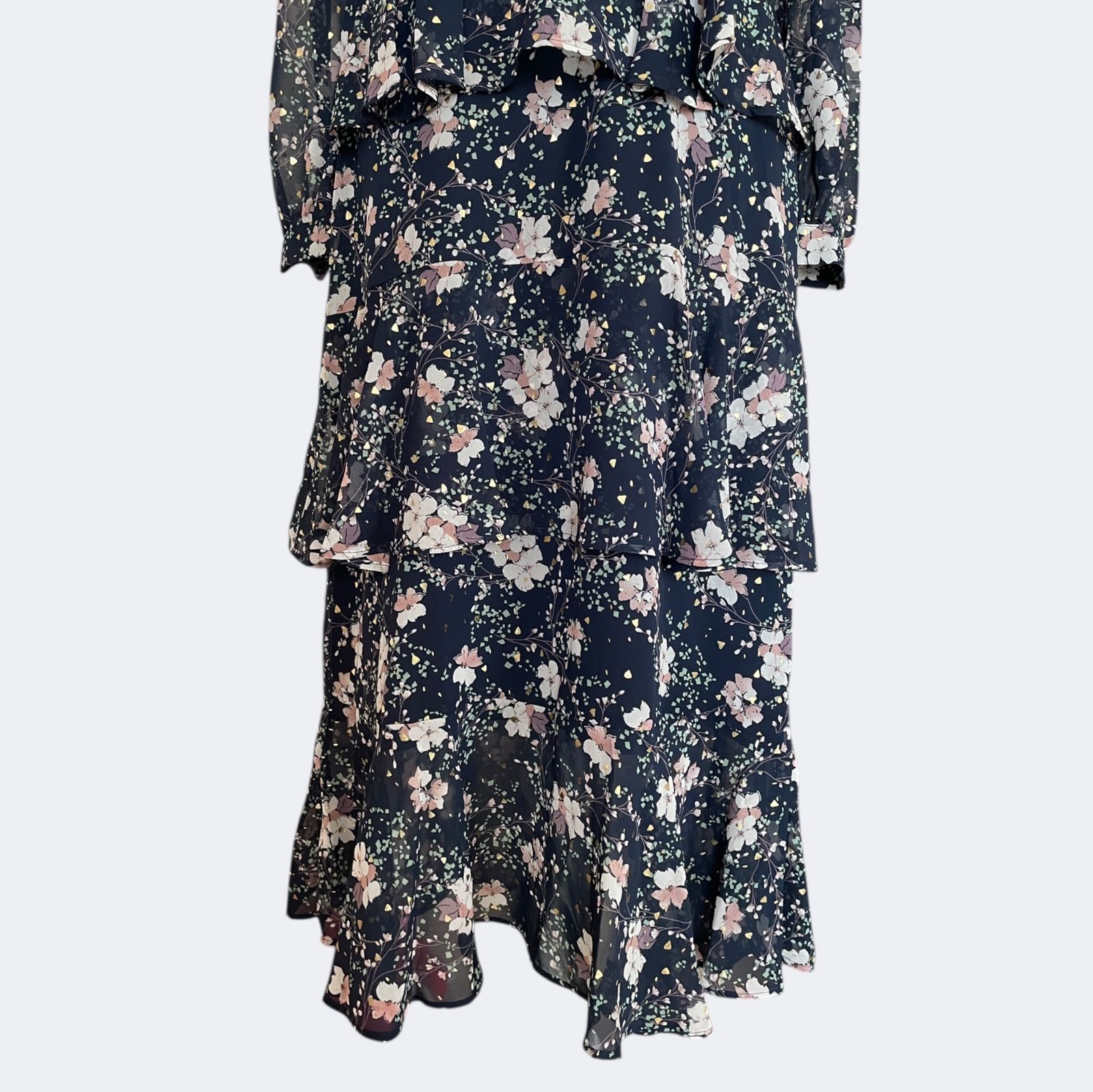 ◆DUSKダスク 上品ネイビー小花柄