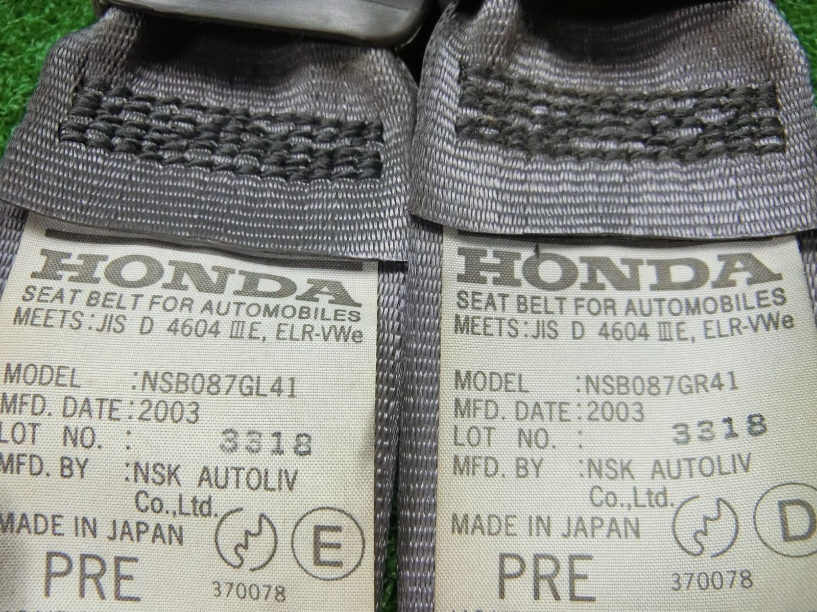 シートベルト 左右セット