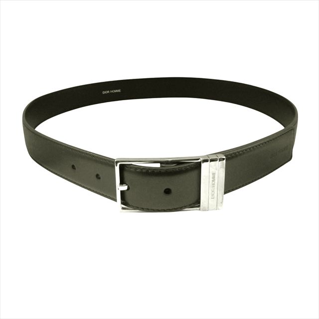 ディオールオム Dior HOMME レザー ベルト バックル 革 ロゴ 刻印 #85