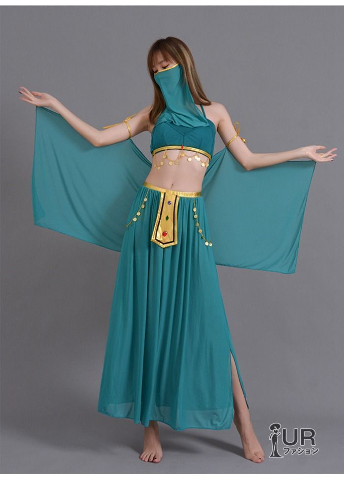 アラジン ジャスミン風 ベリーダンス 衣装 セットアップ レディース 大人 アラビアン 仮装 コスチューム 衣装 ダンス練習着 レッスン着 コスプレ ハロウィン honghua12 DZ10 LLC-HASEGAWATOSO_COM