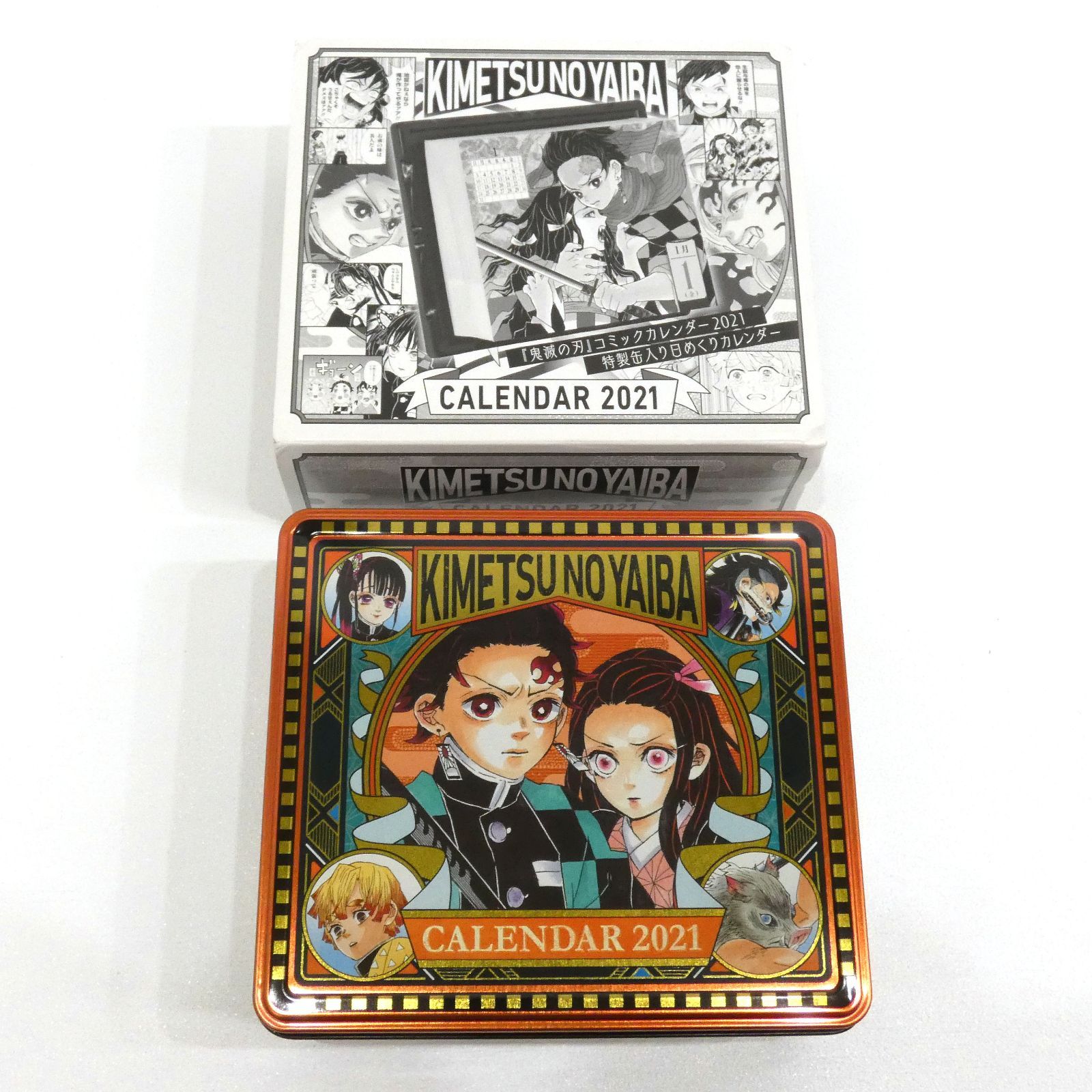 新品　鬼滅の刃 コミックカレンダー 特製缶入り日めくりカレンダー 2021 鬼滅の刃』コミックカレンダ－特製缶入り日めくりカレンダ－ 2021