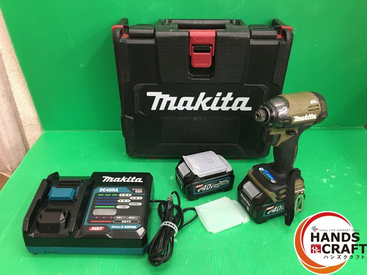 品 マキタ 40Vmax 充電式インパクトドライバ TD002GRDXO オリーブ フルセット バッテリ2個 36V|2.5Ah|90Wh DC40RA充電器 makita