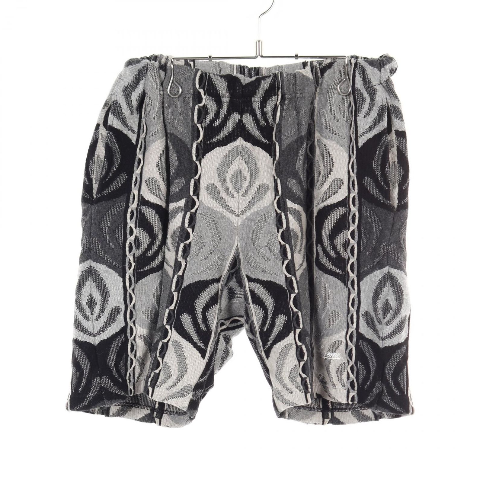 シュプリーム Supreme パンツ Abstract Textured Knit Short グレー コットン ハーフ パンツ メンズ Used B