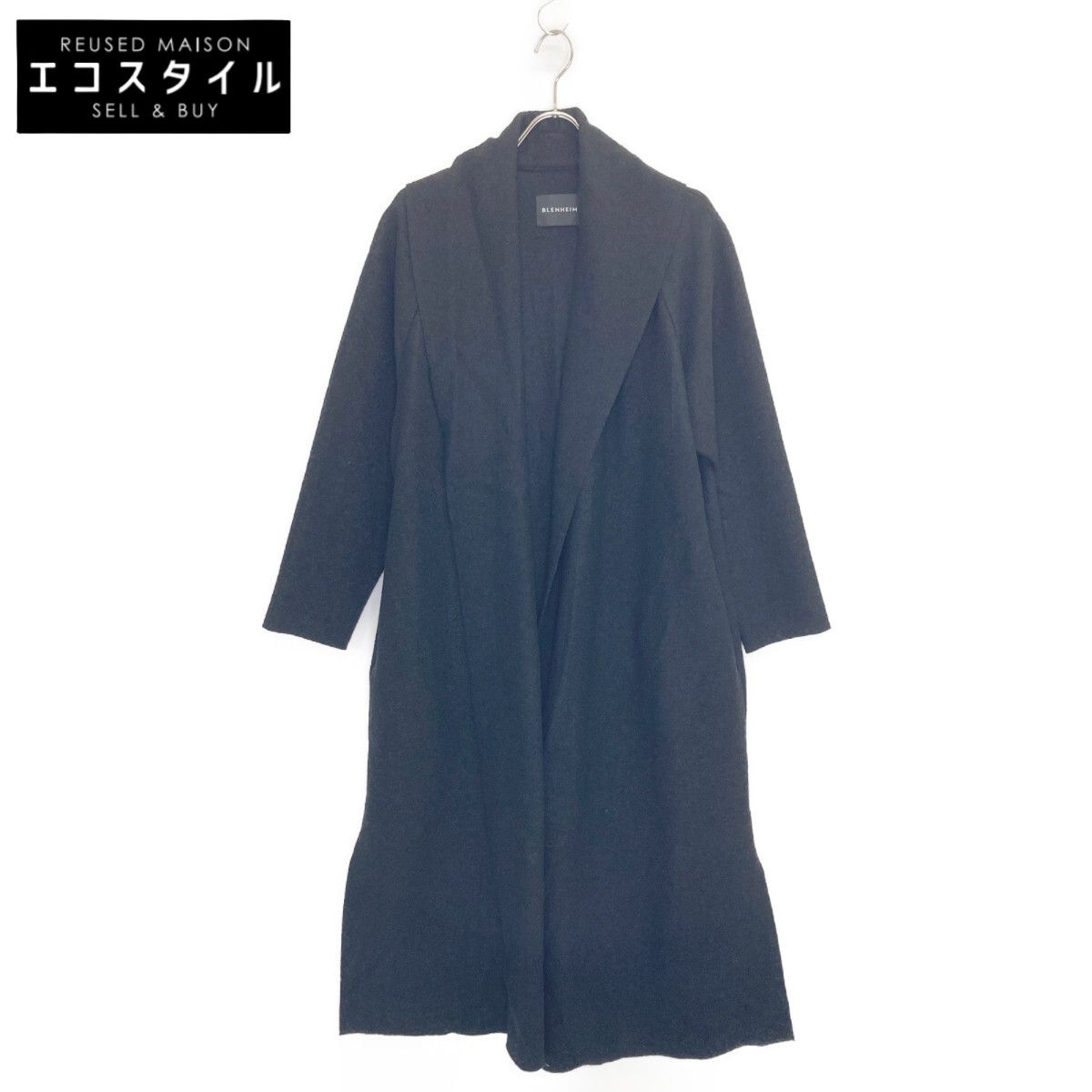 BLENHEIM ブレンヘイム U238-017 ﾌﾞﾗｯｸ ｼｮｰﾙｶﾗｰﾛﾝｸﾞﾗｲﾄｺｰﾄ XS