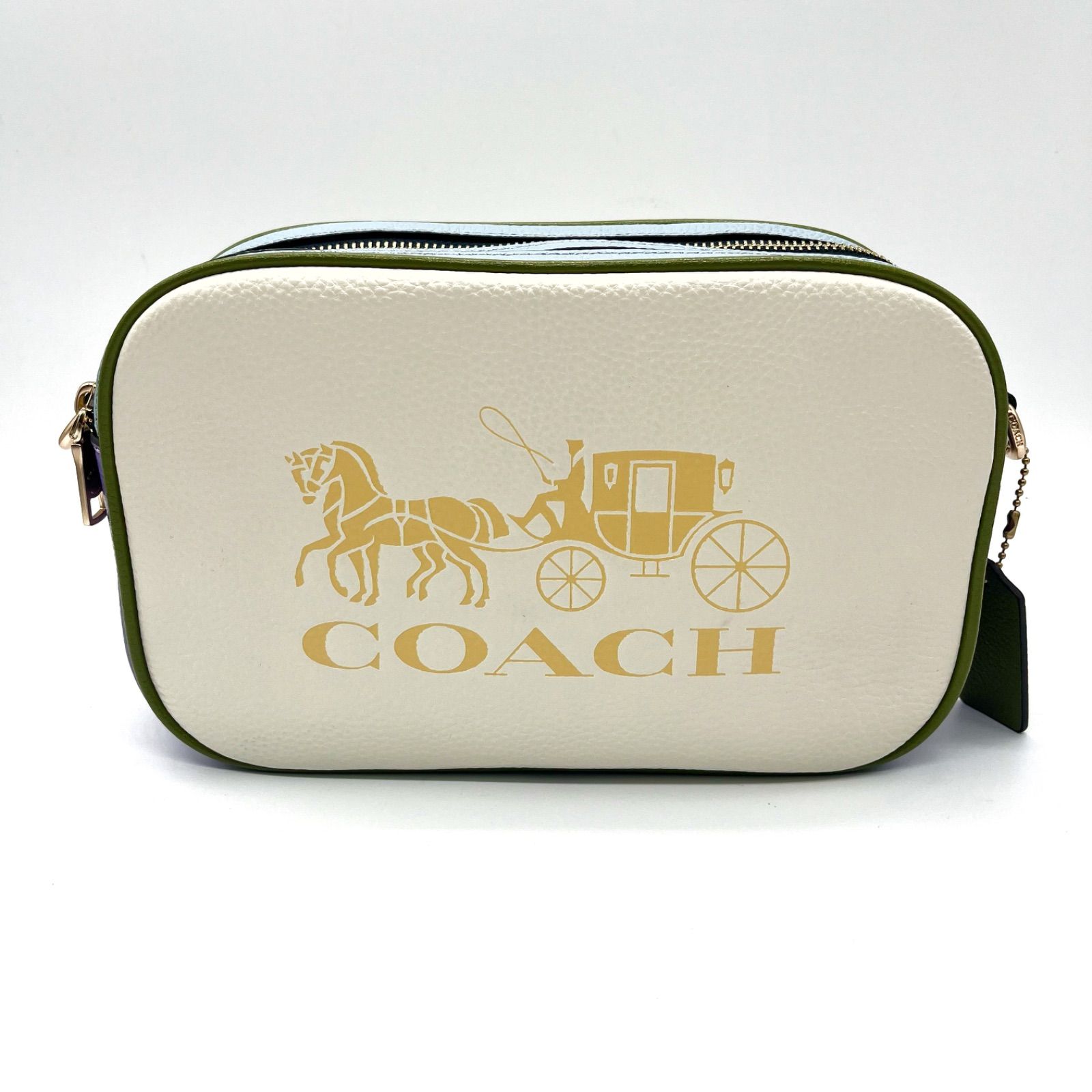 未使用級✨コーチ COACH カラーブロック ジェス ホース アンド