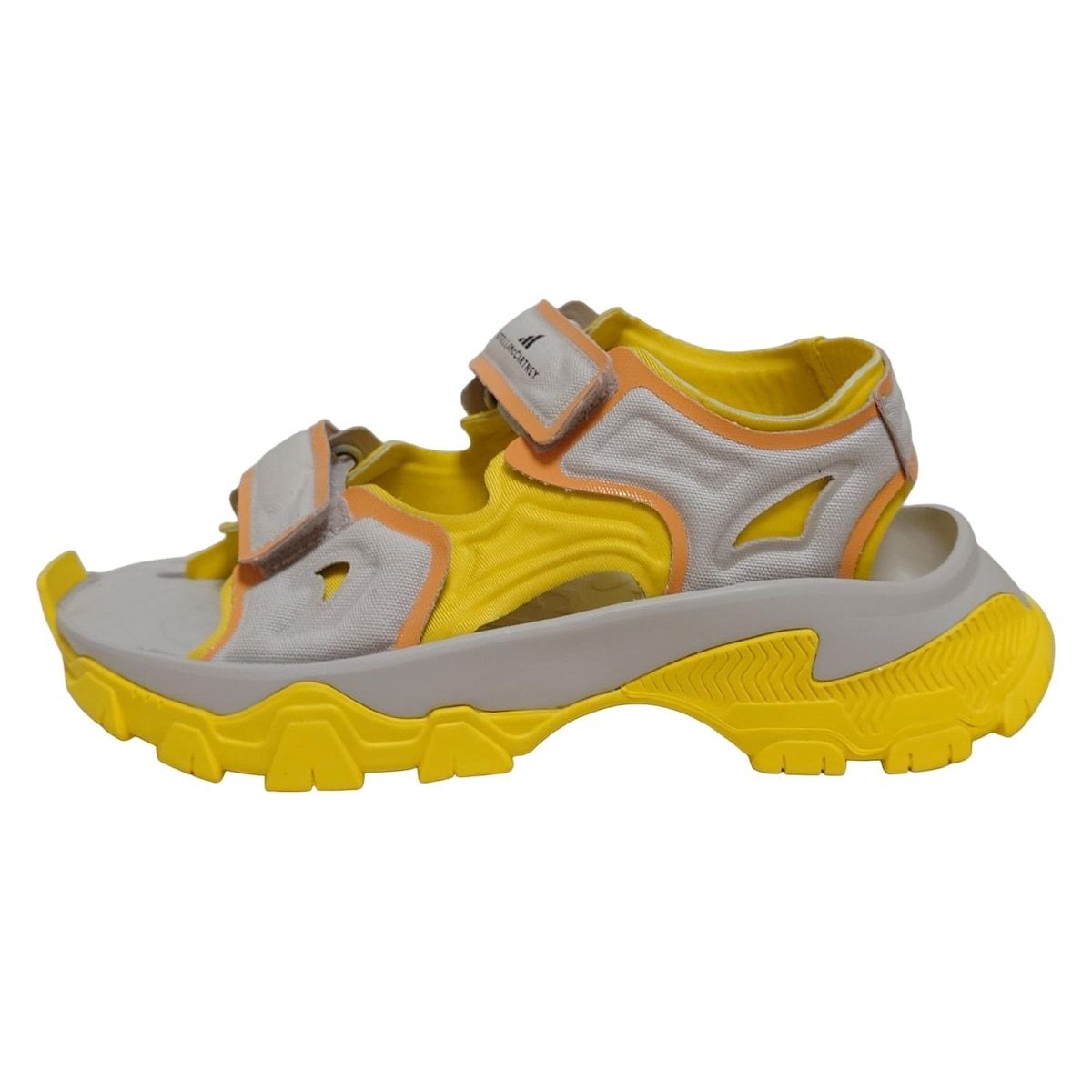 ADIDAS BY STELLA McCARTNEY アディダスバイステラマッカートニー サンダル 23.5 レディース - IF1534 グレー×イエロー×オレンジ