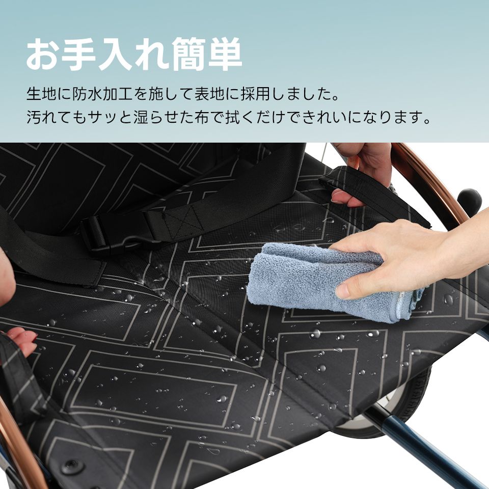 車椅子 アルミ製 軽量 四輪 自立 防水生地 ノーパンクタイヤ 介助ブレーキ付き コンパクト 折りたたみ 座面付き 四輪 介助用 キャスター付き 介護用品 自立式 軽量車椅子 おしゃれ 介護 福祉用具 耐荷重100kg ブラック