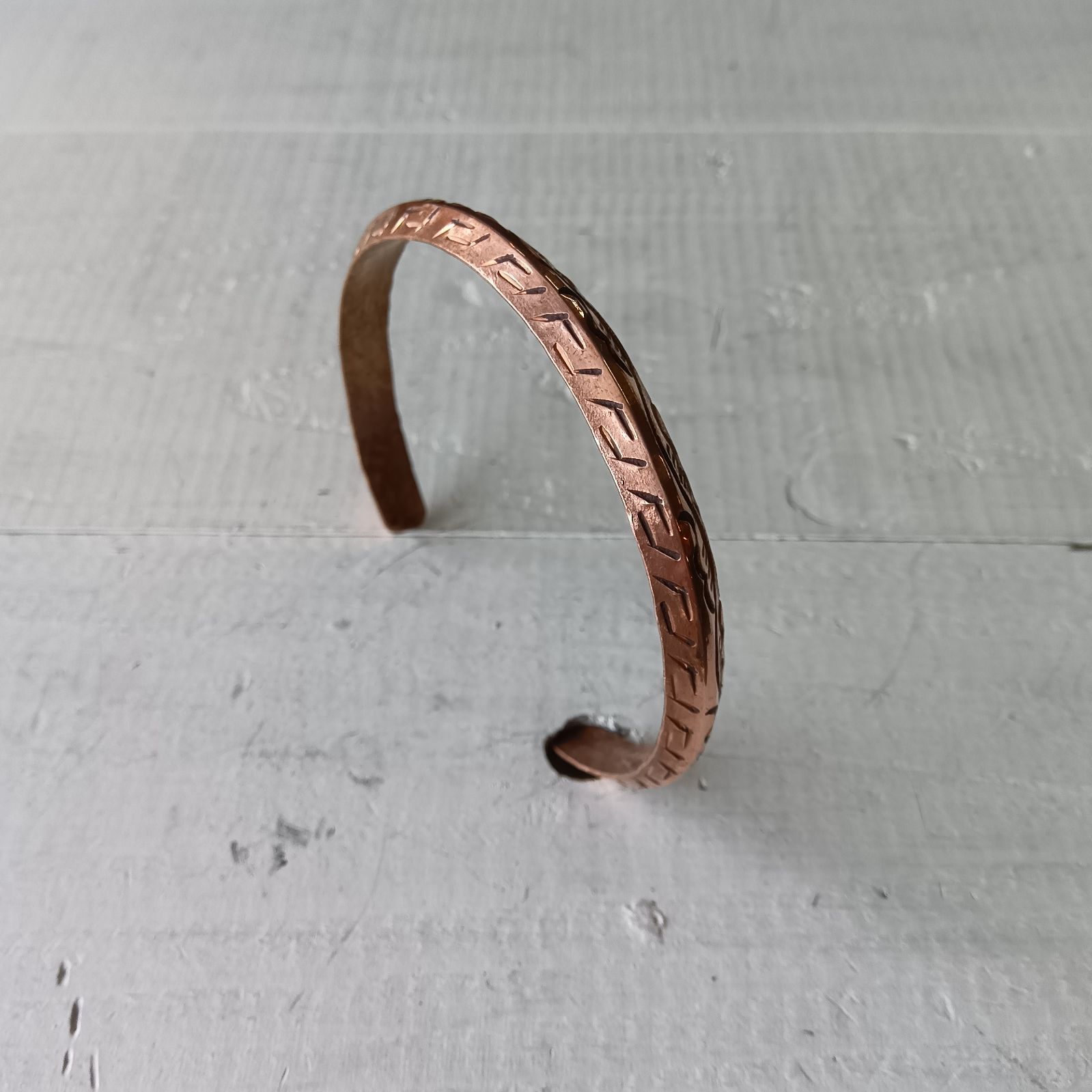 銅 バングル コッパー ブレスレット ネパール ハンドメイド エスニック 