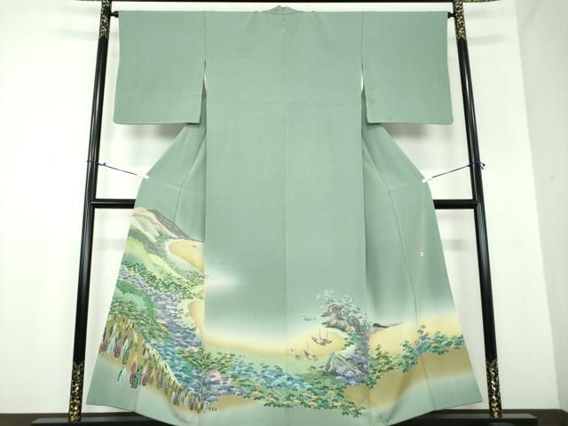 平和屋着物●京加賀友禅 松本健一 色留袖 浜松文 暈し染め 正絹 DAAX4483ps