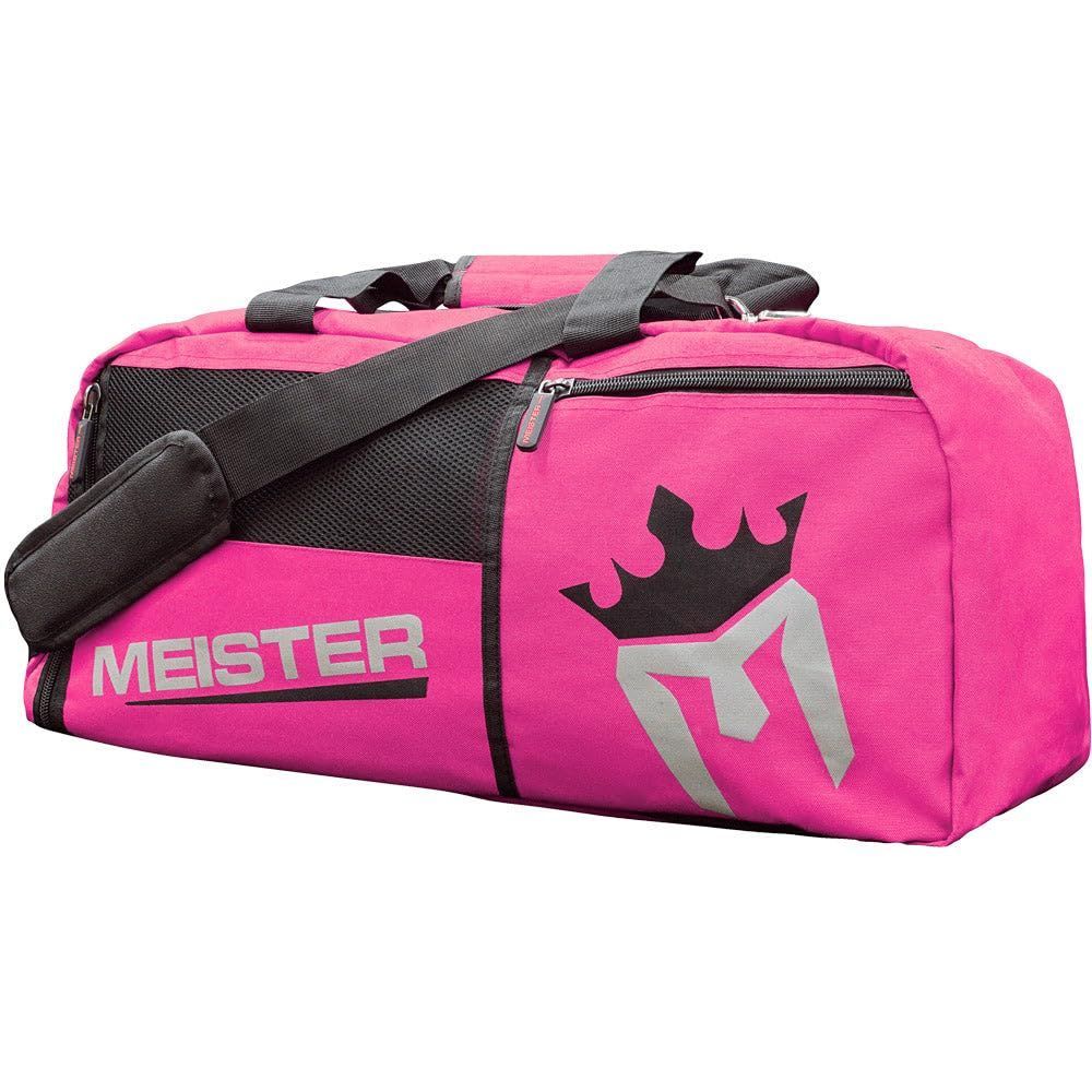 Meister 通気コンバーチブルダッフル バックパックジムバッグ - 機内持ち込みに最適 ピンク 26＂ x 12＂ x 12＂