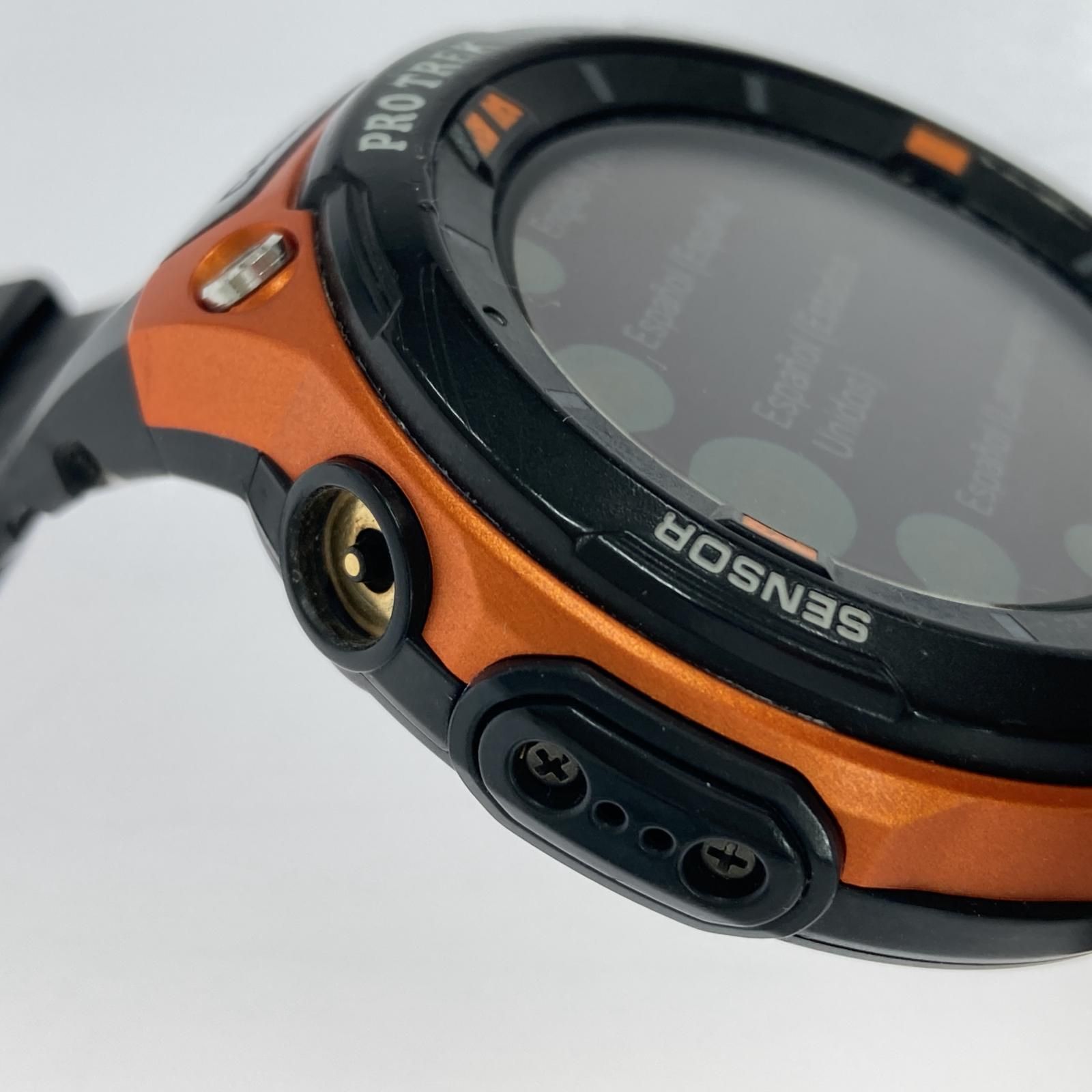 CASIO PRO TREK 腕時計 ブラック/オレンジ 楽天市場】オレンジ（ブランドカシオ・シリーズPRO TREK（カシオ
