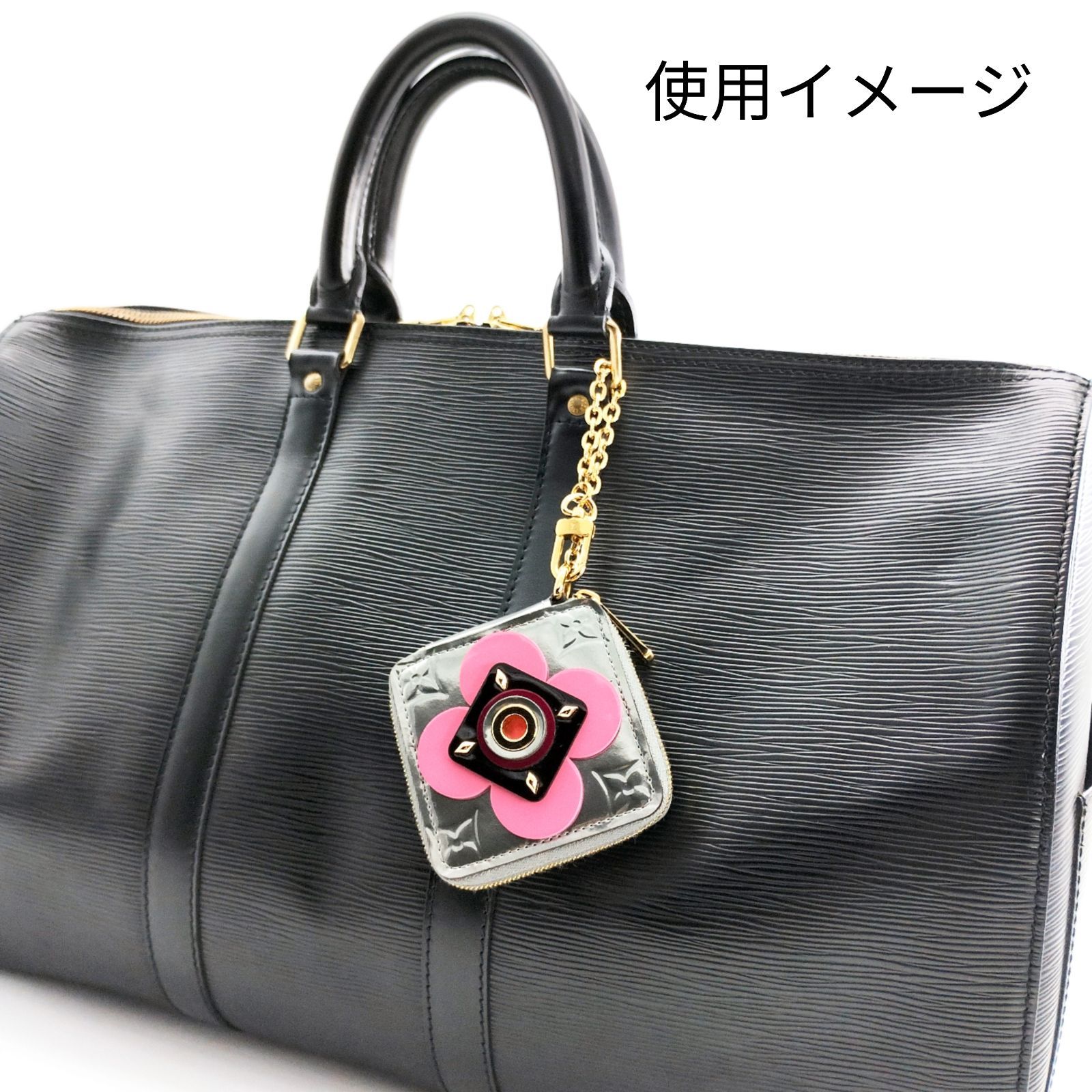 LOUIS VUITTON ルイヴィトン モノグラム ヴェルニ ケース ルイヴィトン ポルトモネ カレ フラワー モノグラム ヴェルニ M90497