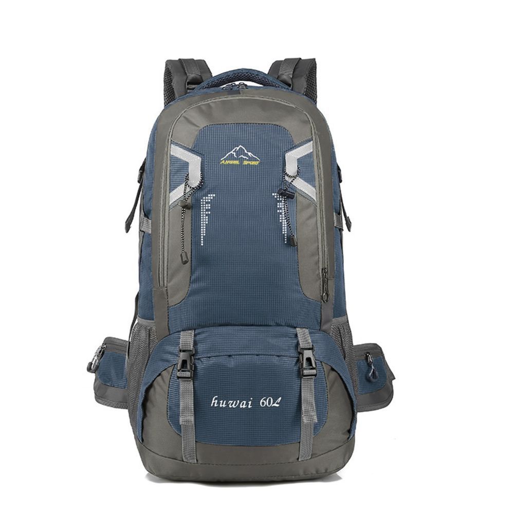 ☆ navy ☆ backpack outdoor large capacity pmy801 mountaineering rucksack large capacity 60l women's men's backpack mountain climbing hiking mountain girl rucksack sack stylish bag travel training camp disaster prevention backpack outdoor