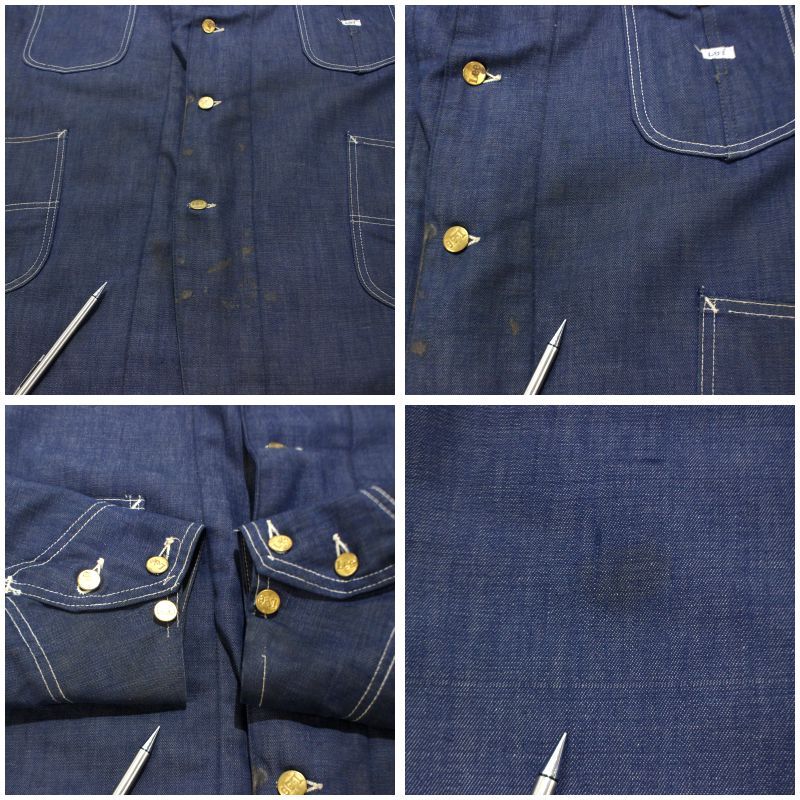 70s USA製 vintage Lee 81-LJ 裏地ブランケット バッドダイ デニム