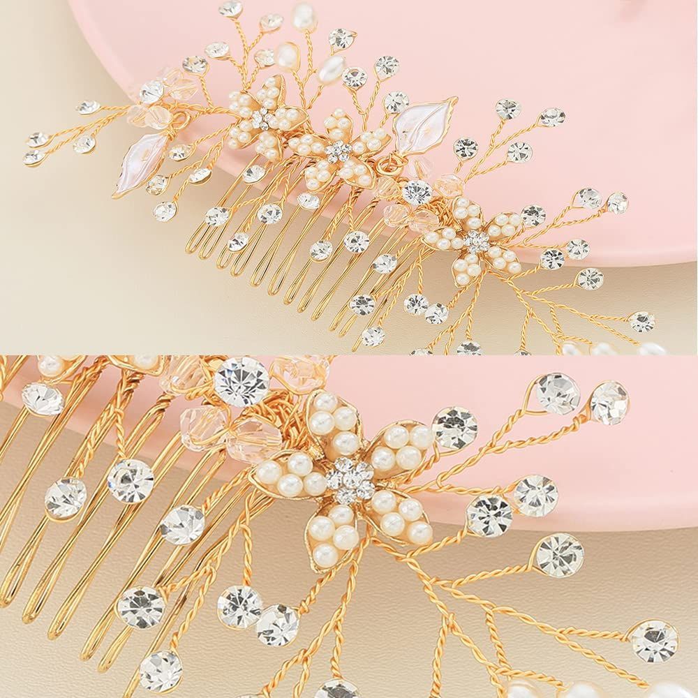 ブライダル　ヘアアクセサリー　ヘアコーム 楽天市場】ヘッドドレス ウェディング ヘアアクセサリー コーム