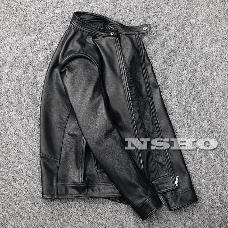 カウハイド ミニマムスタイル シングルライダース メンズ 革ジャン