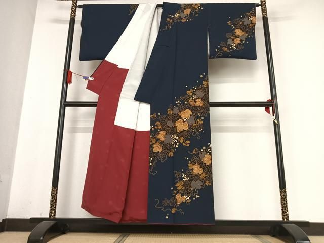 やまと誂製 皇室デザイナー 中村乃武夫 落款 桜 刺繍 着物 訪問着 2804 
