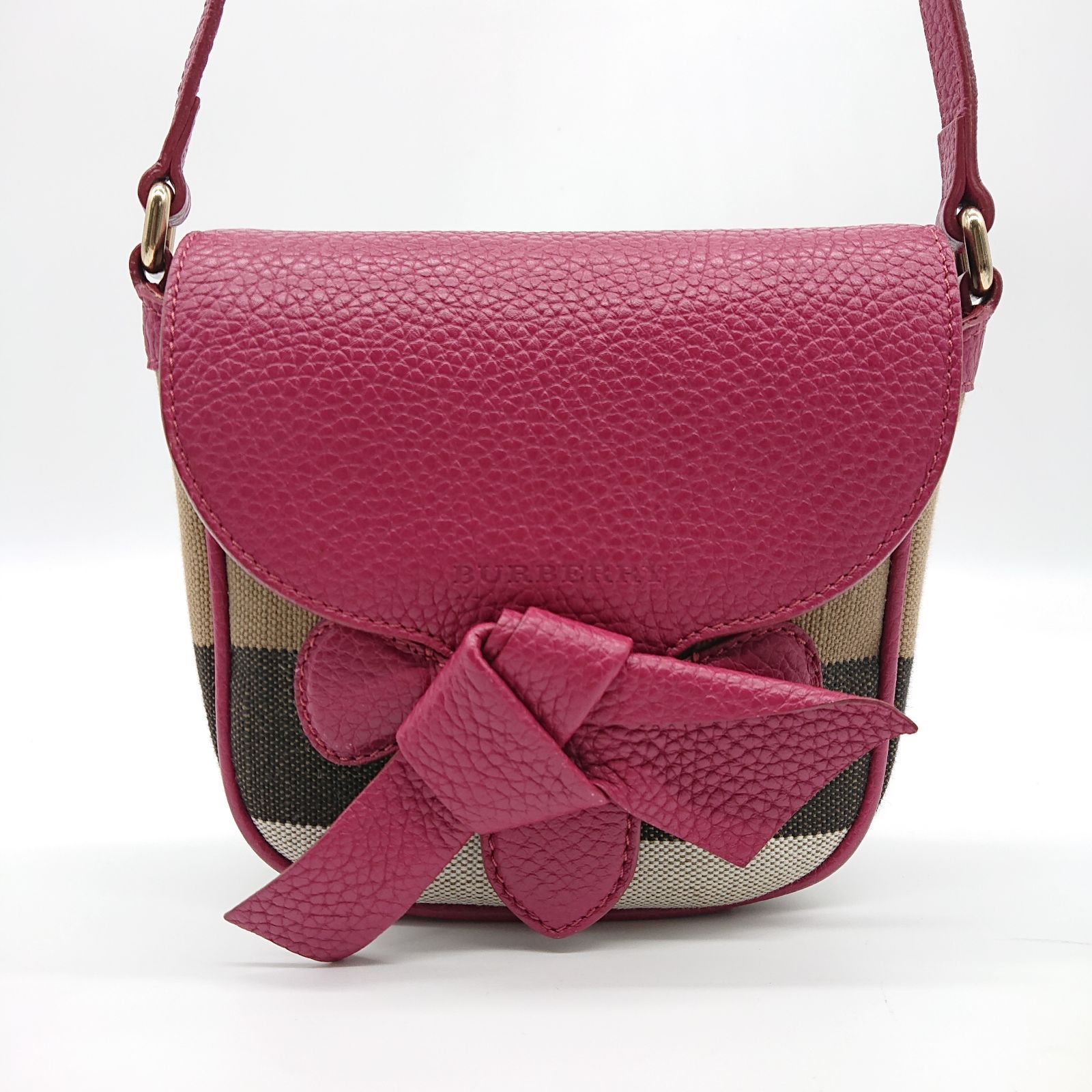 Burberry LONDON ショルダーバッグ ピンク ノバチェック