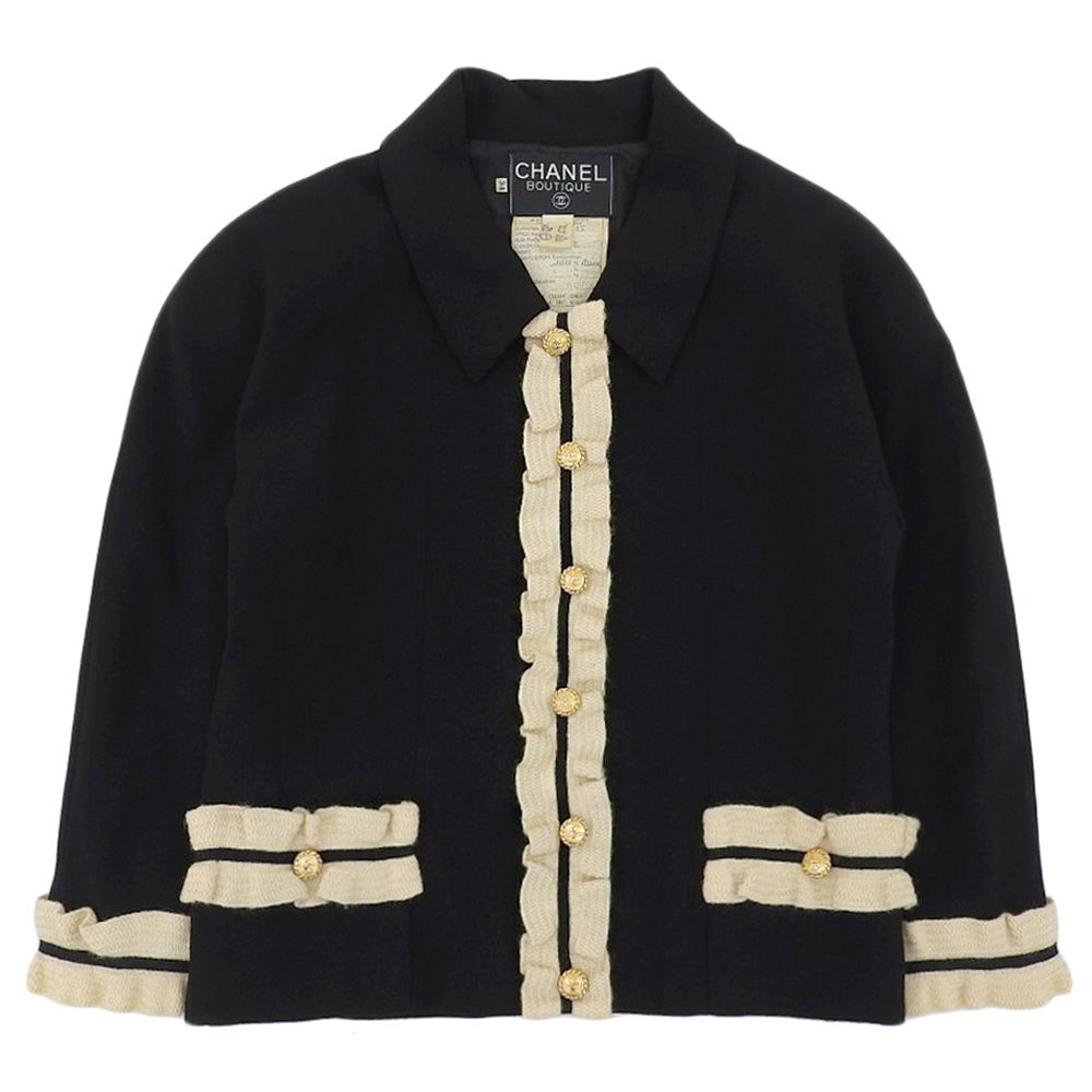 本物保証】 超美品 シャネル CHANEL ココマーク ココボタン ジャケット  