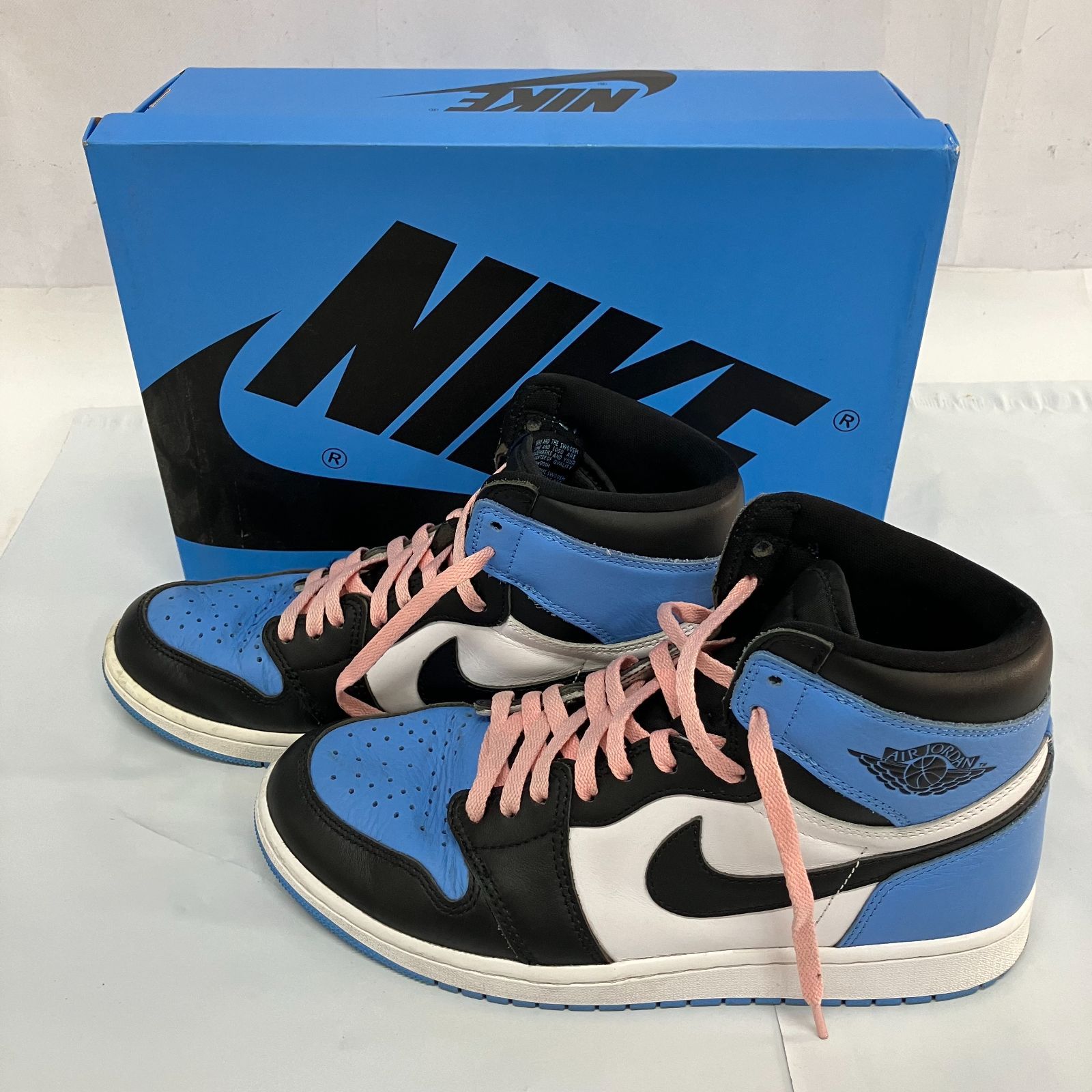 ナイキエアジョーダン1 OG \"University Blue/UNC Toe\" スニーカーレビュー】AJ1”UNC Toe/University Blue”青系の