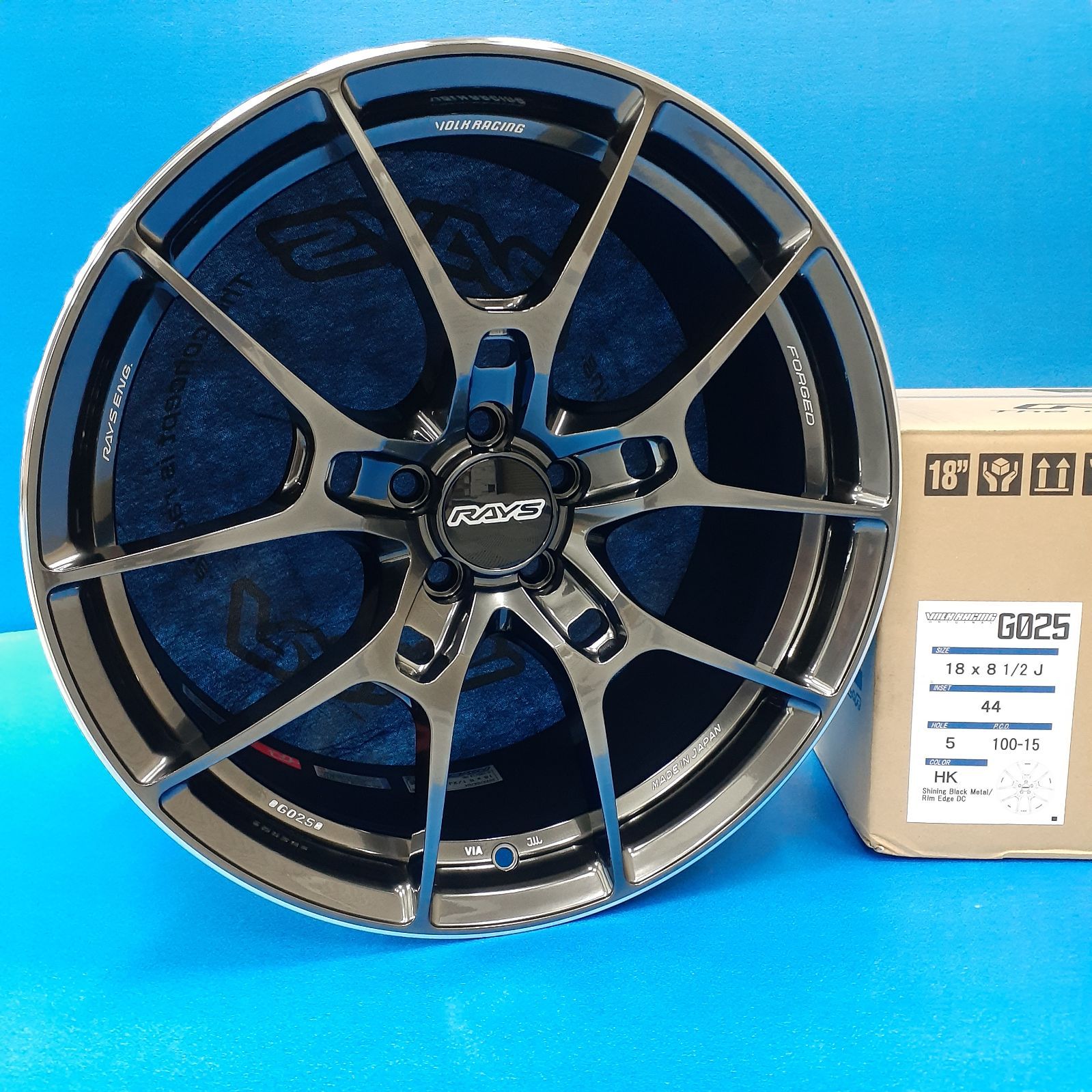 在庫有 鍛造！軽量！レイズ ボルクレーシング G025 18インチ8.5J