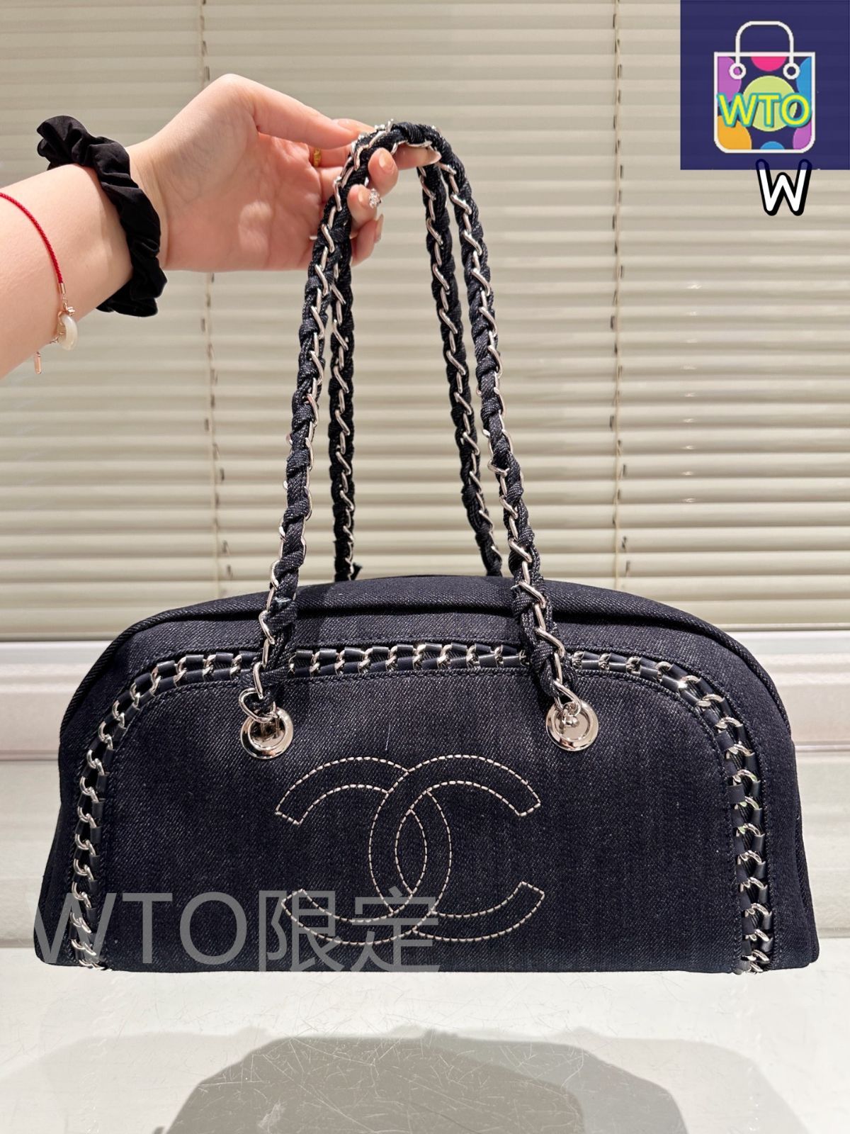 ヴィンテージ☆Chanel☆ボウリングチェーンショルダーバッグ 今日特価】Vintage CHANEL Bowling Shoulder Bag ヴィンテージ