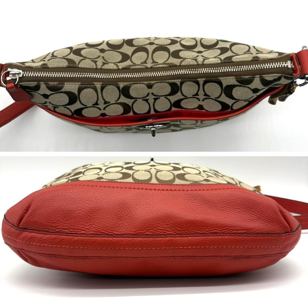 Coach Signature Canvas Shoulder Bag Y2K Turn Lock Archive コーチ