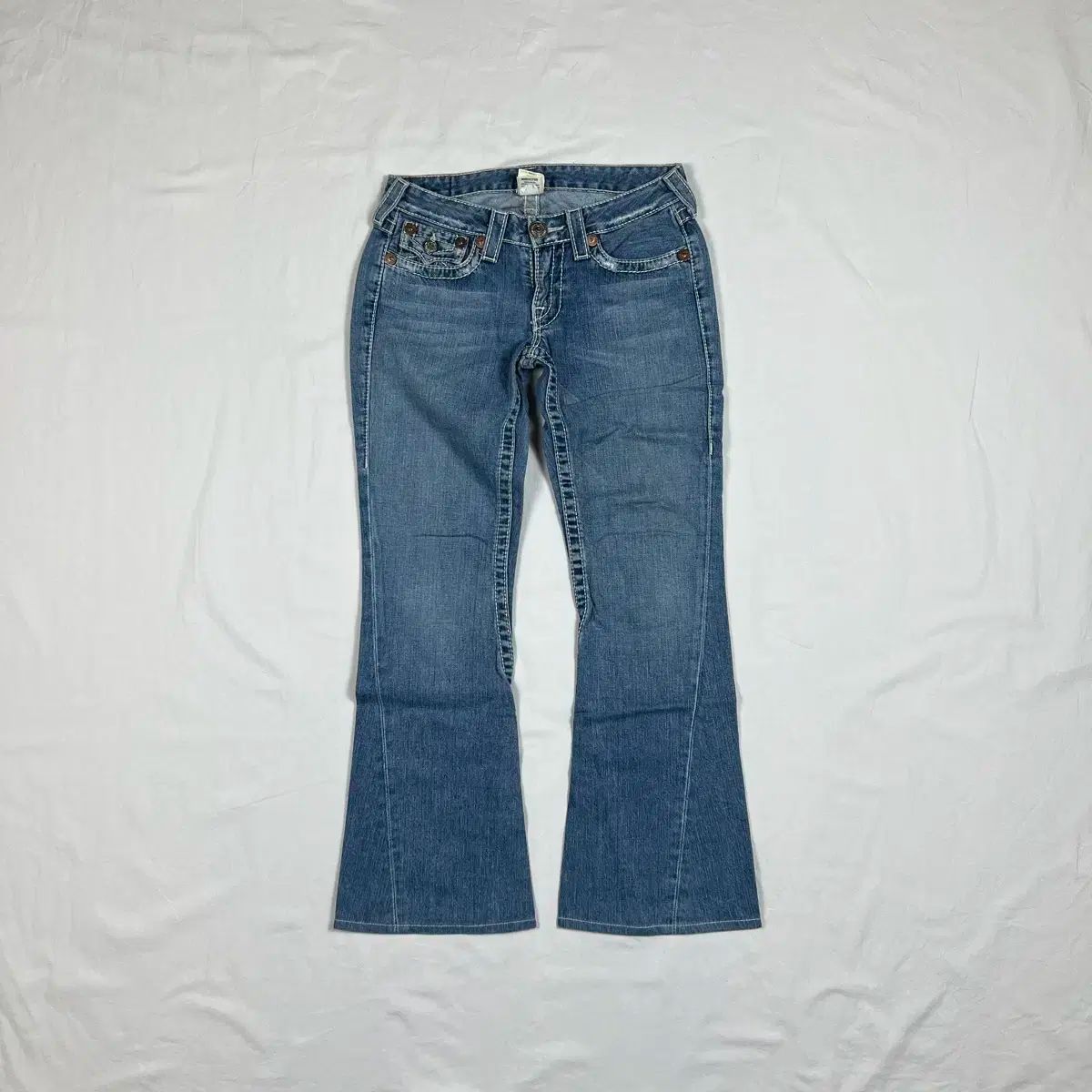 【雷市場（ポンジャン）商品韓国直送】 90s TRUE RELIGION(トゥルーレリジョン) ブーツカット デニムパンツ デニム