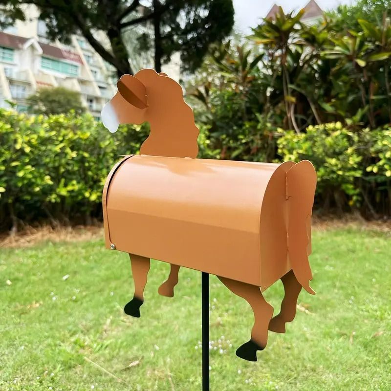 ポスト　郵便受け　ブラウンナチュラル モダン壁掛けポスト ポスト 郵便受け 新聞受け 鍵付き スチール 郵便ポスト 玄関エクステリア ナチュラル ダークブラウン スチール製 窓付き  シンプル ＰＯＳＴ ナチュラル シンプル 北欧 レトロ 西海岸 ミッドセンチュリー