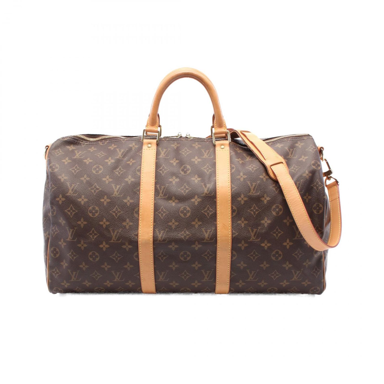 ルイ ヴィトン LOUIS VUITTON ボストンバッグ キーポル バンドリエール50 モノグラム M41416 PVCコーティングキャンバス レザー キーポル バンドリエール50 ユニセックス Used A