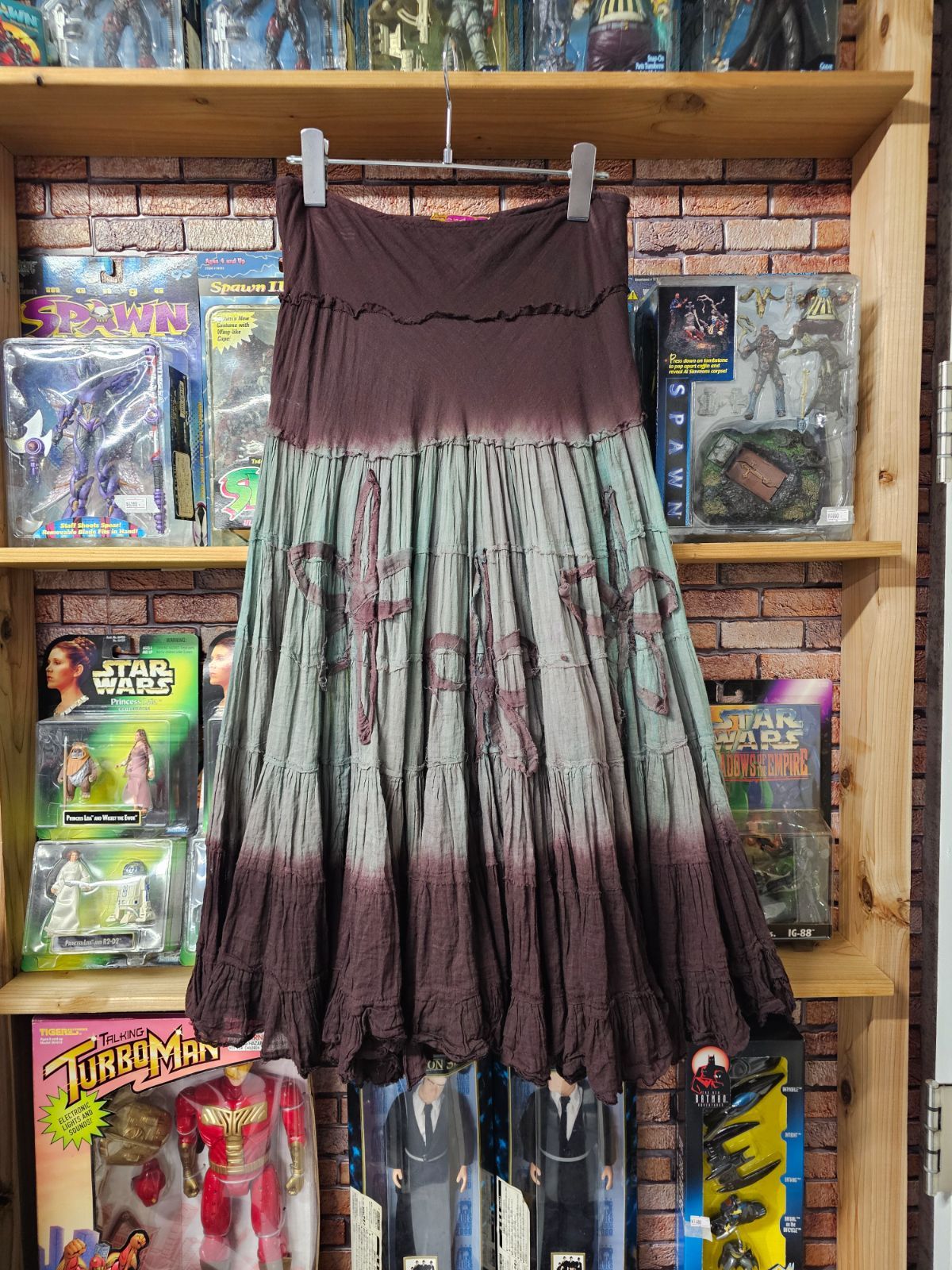 US古着 mandala Gradation Flared Skirt | マンダラ グラデーション フ スカートエスニック ボヘミアン ロングスカート M