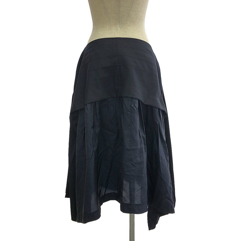 tricot comme des garcons ラッププリーツスカート