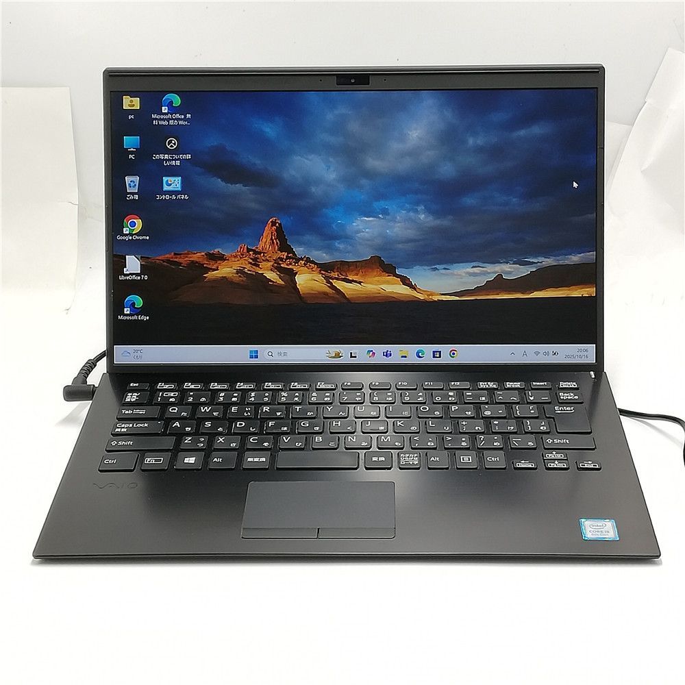 Wi-Fi有 ソニー VAIO ノートパソコン VJPK11C11N 第8世代 Core i5 8GB 高速SSD 無線LAN カメラ Windows11 Office 即使用可