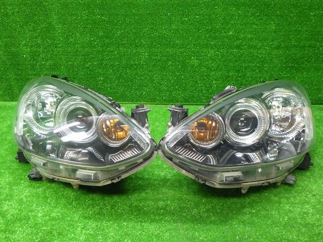 コーティング加工済 比較的綺麗 DE DE5FS デミオ 前期 ヘッドライト左右 HID P6515 M バラスト付 241223023